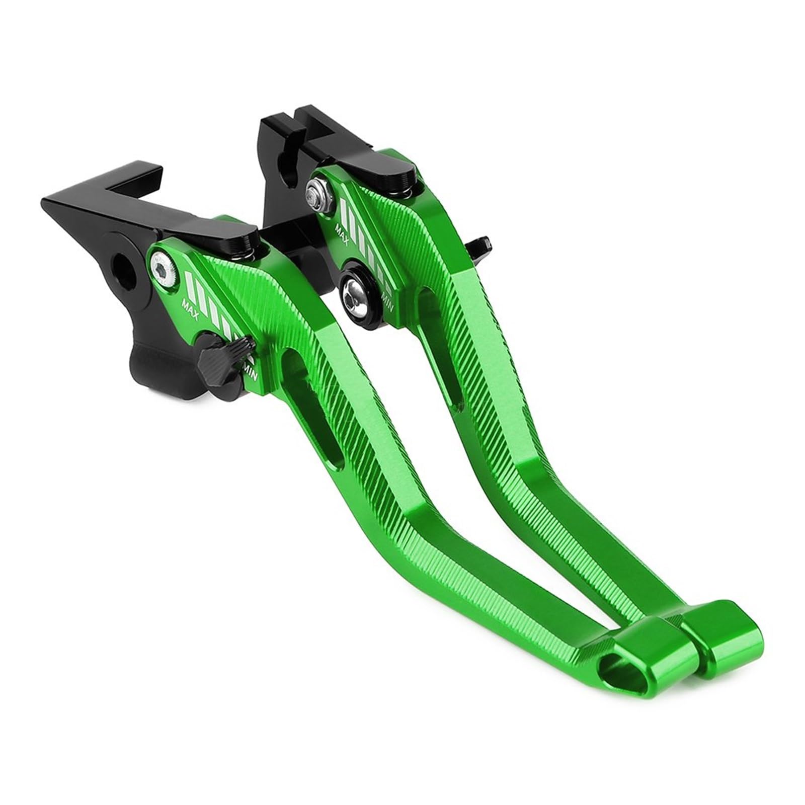 Für Keeway Für RKF 125 2018 2019 2020 2021 Motorrad CNC Einstellbare Bremse Kupplung Hebel 5D Griffe Motorrad Kupplung BremHebel Brems Kupplungshebel(Green Black) von PTLYE