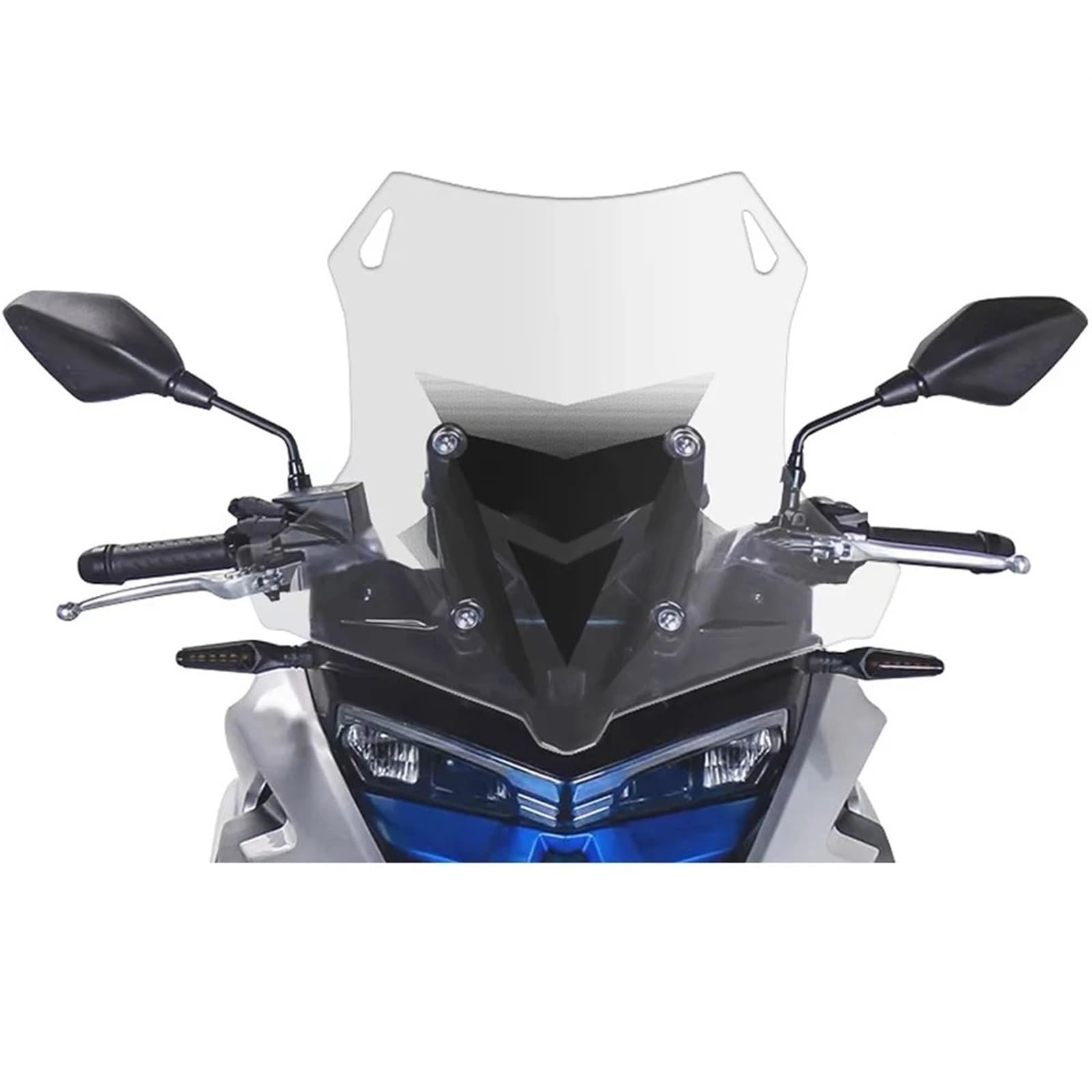 Für Loncin Für VOGE 525DSX DS525X 525 DSX 2022 2023 Windschutzscheibe Motorradzubehör Windschutzscheibe Erhöhte Höhe Motorrad Frontscheibe Windschild(A) von PTLYE