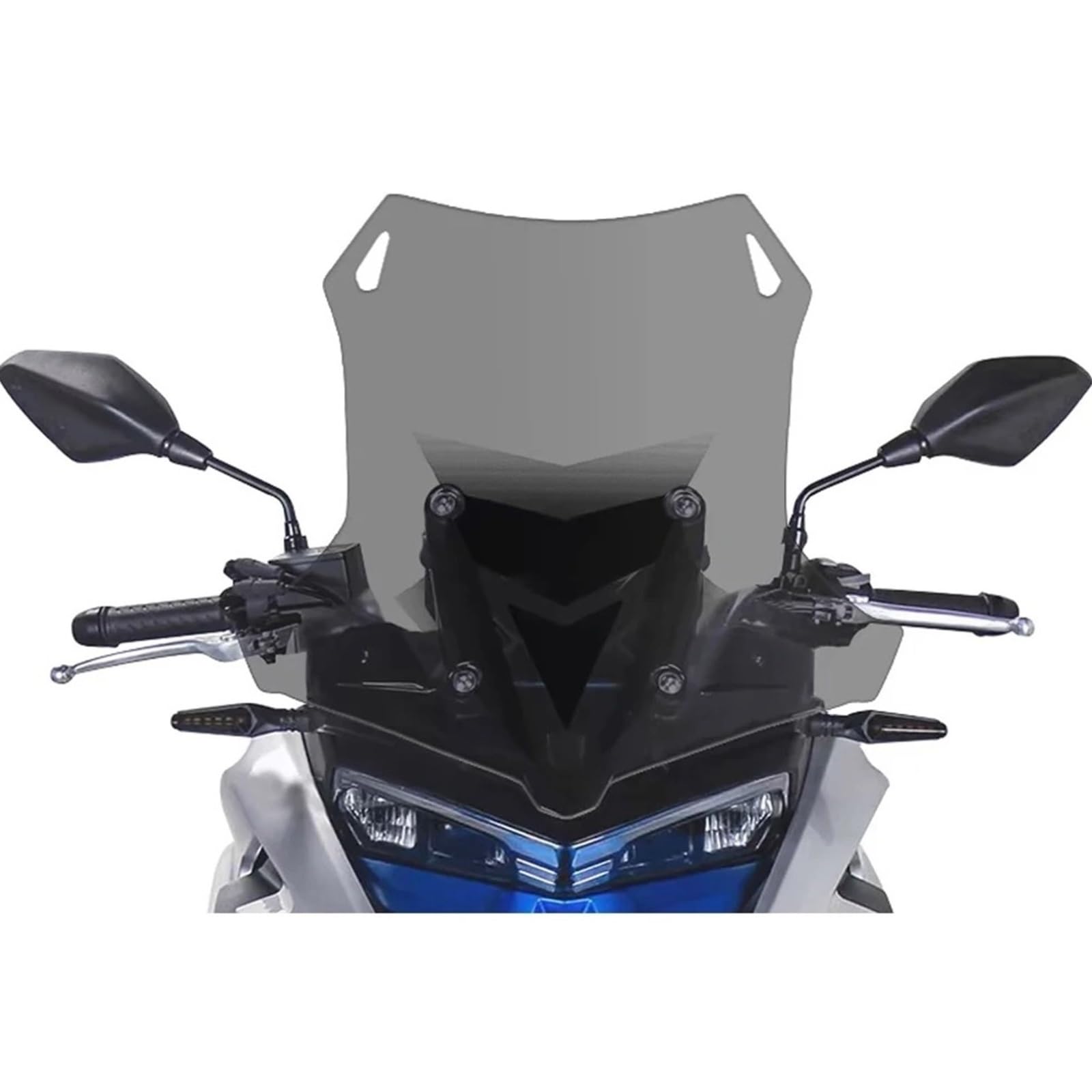 Für Loncin Für VOGE 525DSX DS525X 525 DSX 2022 2023 Windschutzscheibe Motorradzubehör Windschutzscheibe Erhöhte Höhe Motorrad Frontscheibe Windschild(D) von PTLYE