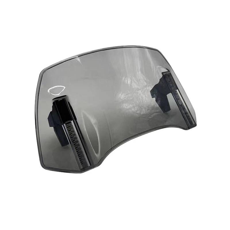 Für NC750S NC700S Für CTX700 NSS750 Für Integra750 NC750X NC700X Motorrad Windschutzscheibe Verlängerung Einstellbare Spoiler Deflektor Motorrad Frontscheibe Windschild(Light Smoke) von PTLYE