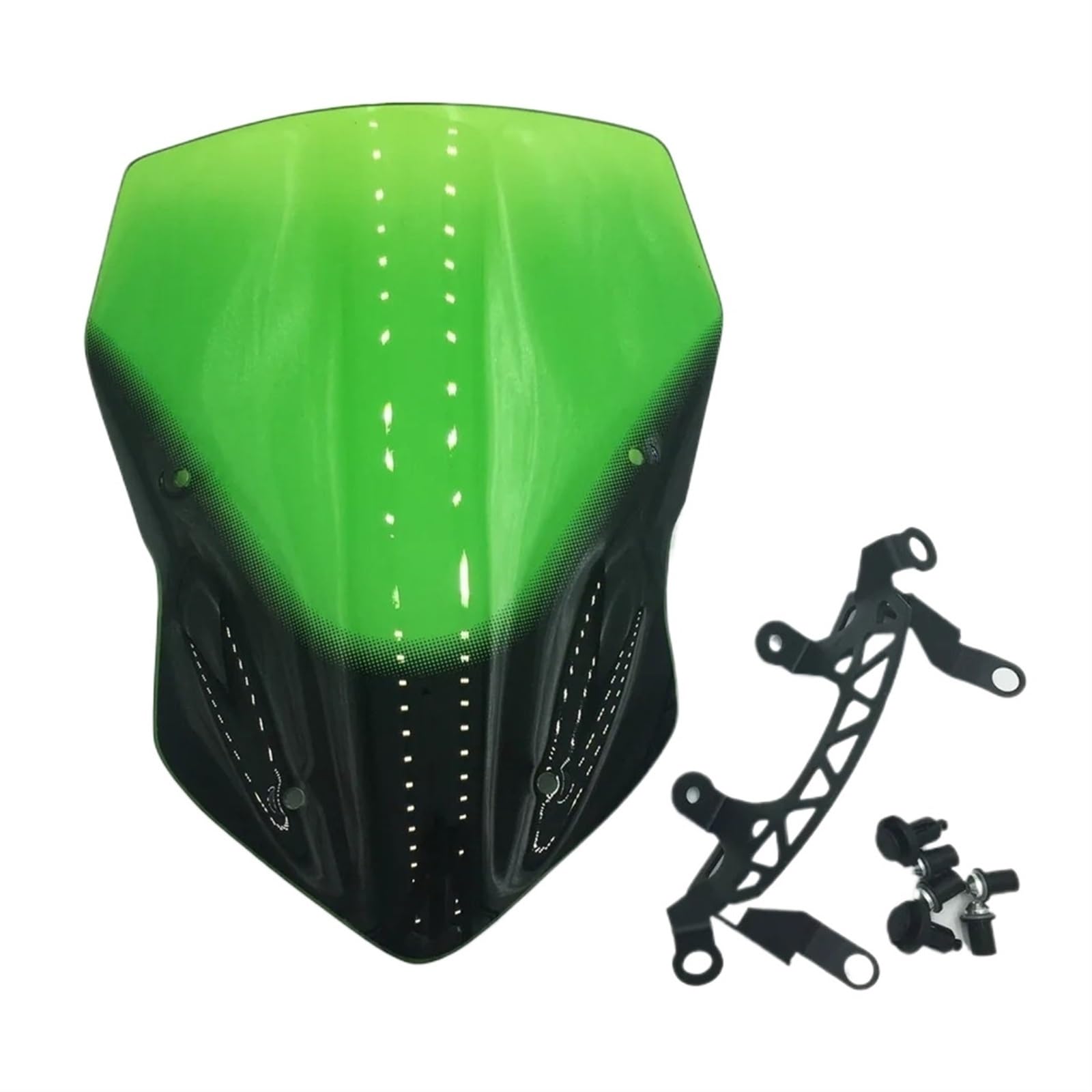 Für Ninja Für Z900 Für ZR900 Für ZR 900 2017 2018 2019 Windschutzscheiben Air Windabweiser Moto Rauch Windschutzscheibe Motorrad Frontscheibe Windschild(Green) von PTLYE