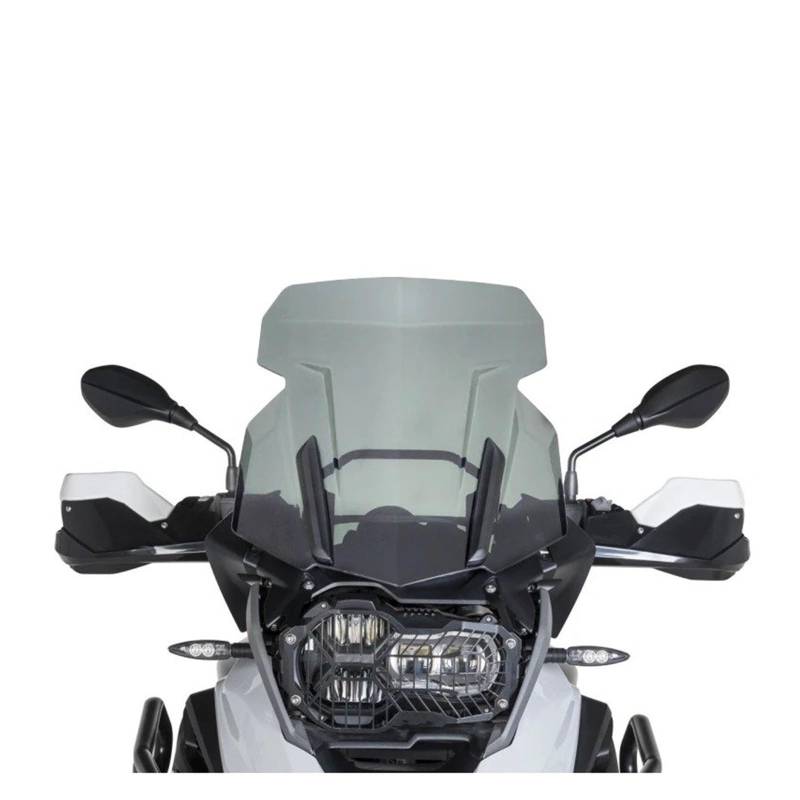 Für R 1250 GS LC R1250GS R1200GS R1250GS 2013-2022 Windschutzscheibe Windschutz ADV Triple Black Adventure Wind Shield Bildschirm Motorrad Frontscheibe Windschild(Smoke Grey) von PTLYE