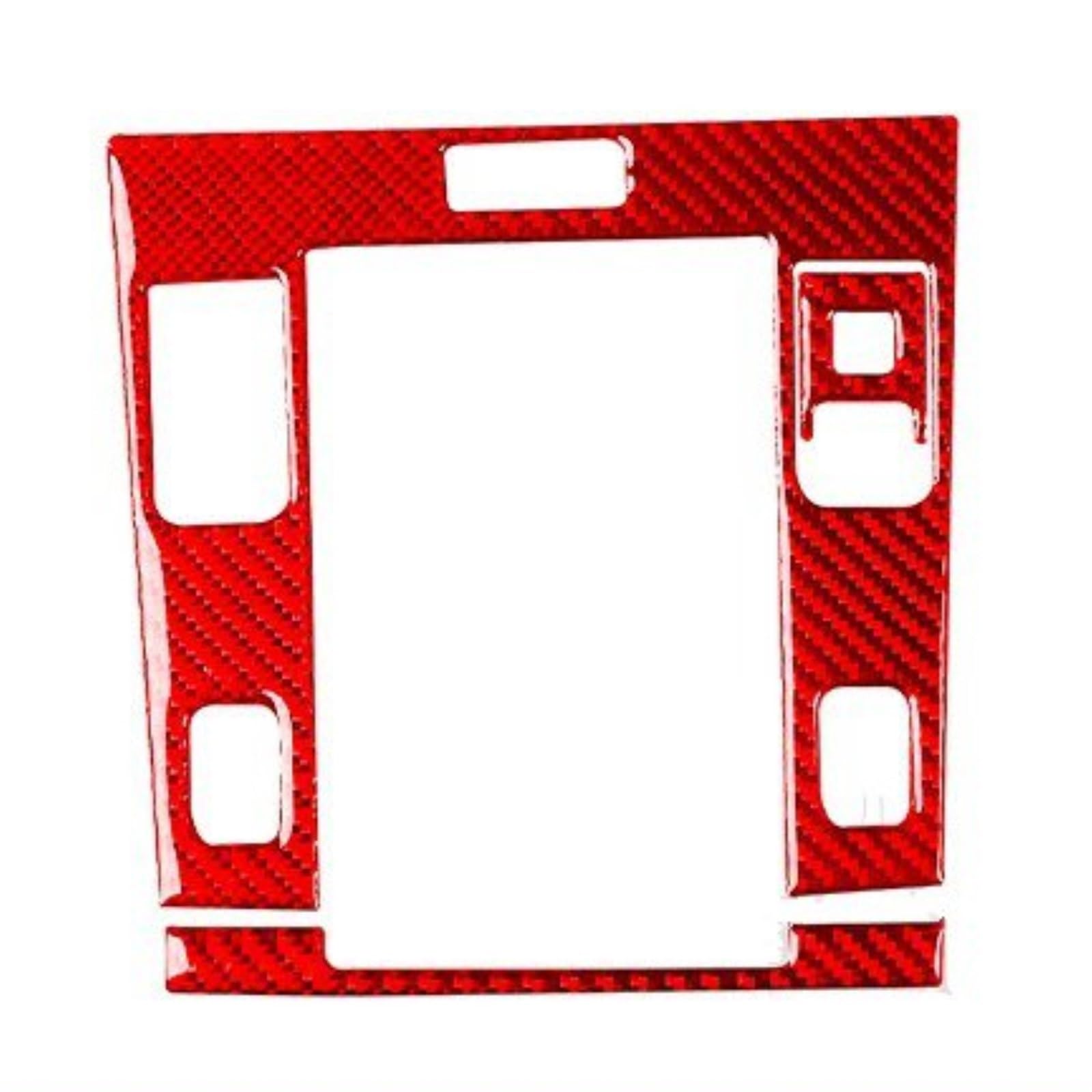 Für Suzuki Für Grand Für Vitara 2006-2013 Carbon Fiber Center Schalthebel Tasse Halter Panel Abdeckung Auto Innen Trim Zubehör Aufkleber Auto Zentrale Abdeckung Trim Aufkleber(1 Red LHD) von PTLYE