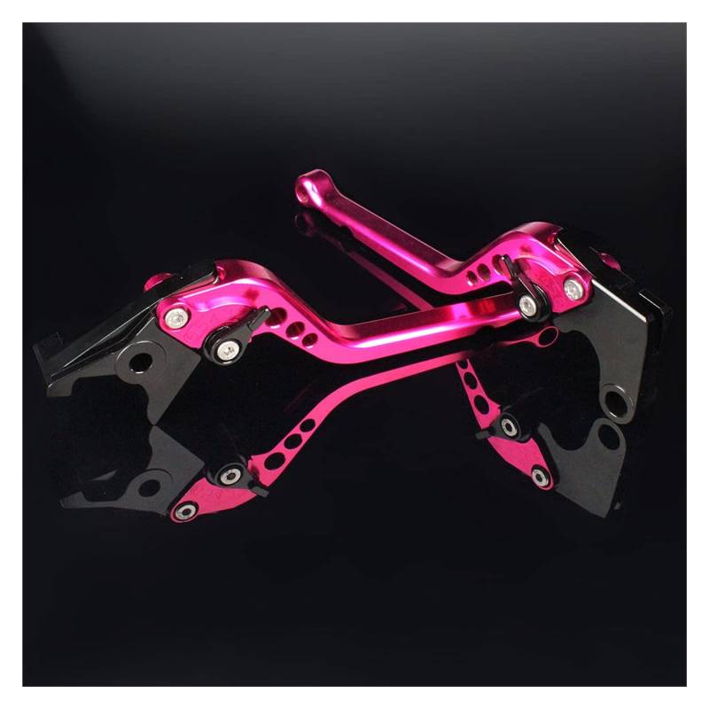 Für Triumph Für Speed Für Triple 1050 2005 2006 CNC Motorrad Einstellbare Bremskupplungshebel Zubehör Motorrad Kupplung BremHebel Brems Kupplungshebel(Pink 177mm) von PTLYE