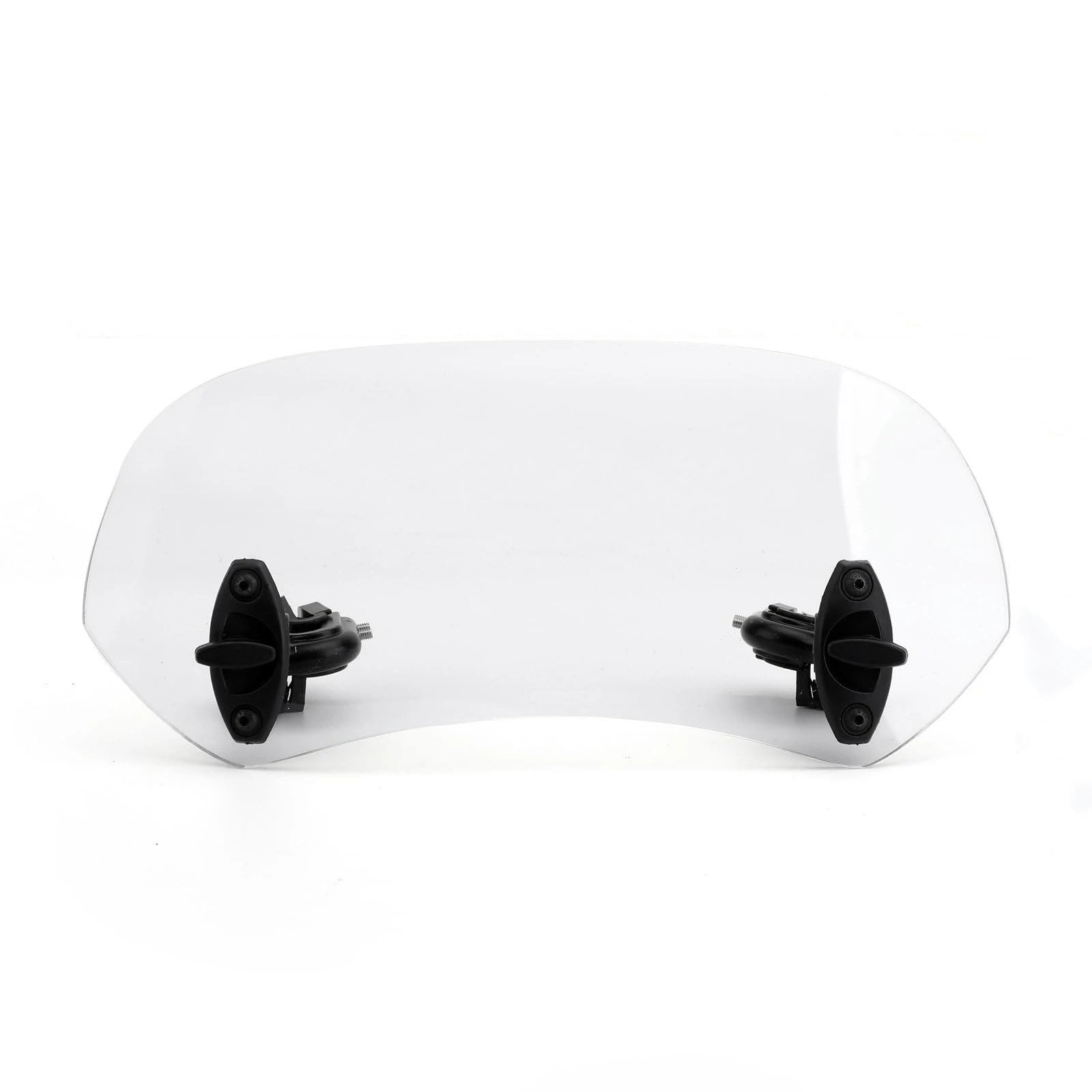 Für Universal Motorrad Einstellbare Clip Auf Windschutzscheibe Verlängerung Spoiler Windabweiser Motorrad Frontscheibe Windschild(Clear 11cm 28.5cm) von PTLYE