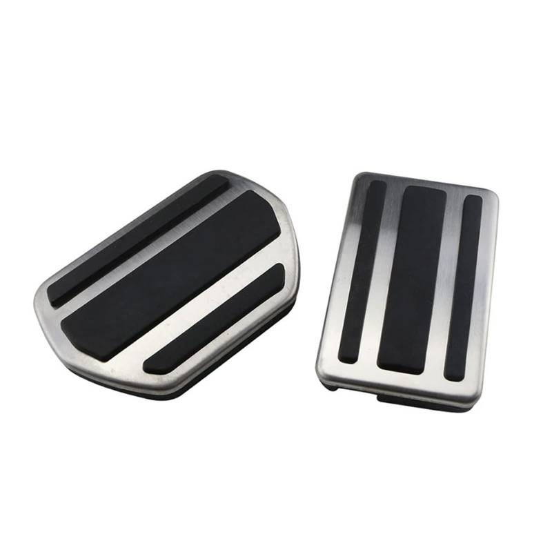 Fußstütze Pedale Für Citroen C6 2006-2012 Edelstahl Auto Fußpedale Gas Beschleuniger Bremse rutschfeste Kein Bohren Pedal Pad Zubehör Bremse Pedalkappen(2 Pcs) von PTLYE