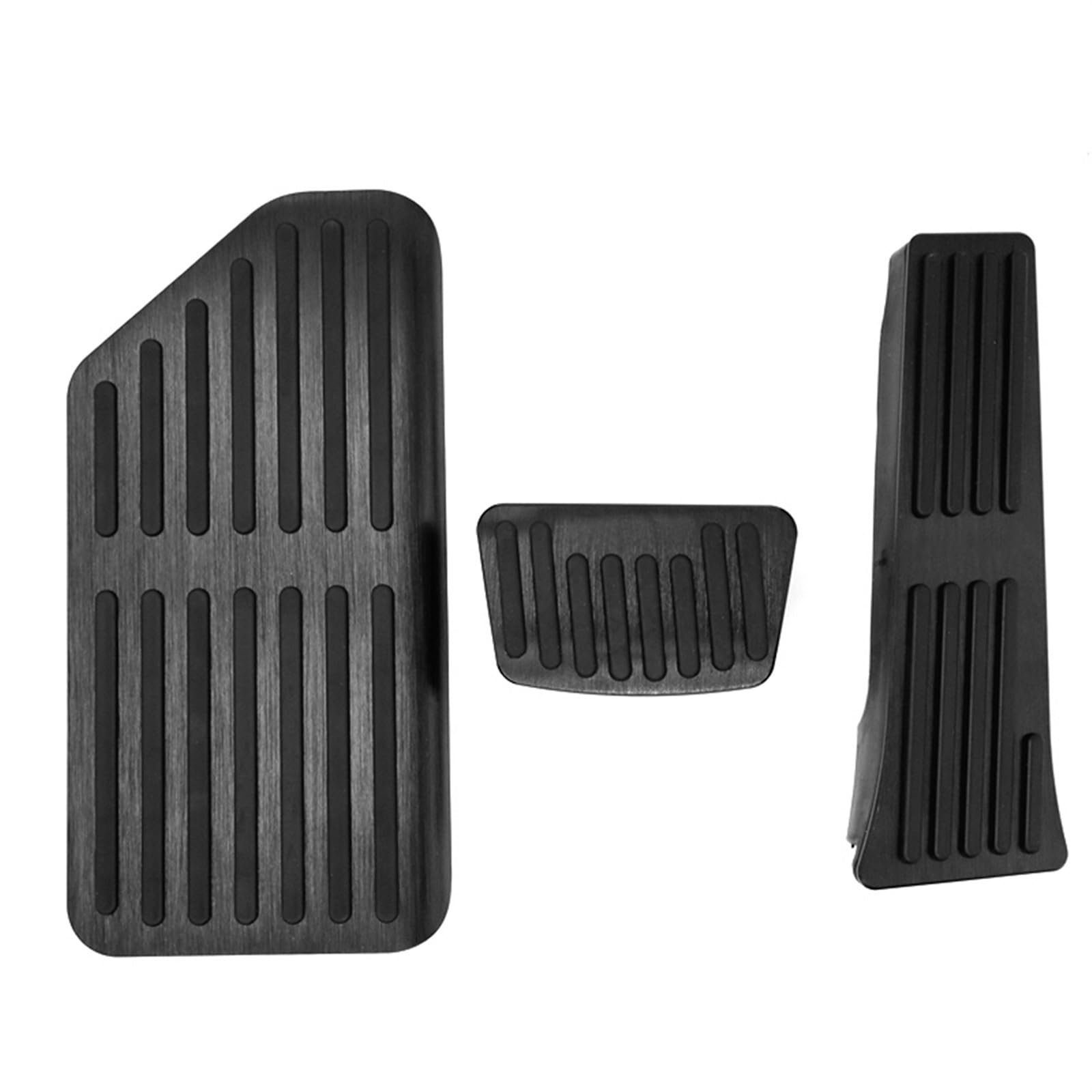 Fußstütze Pedale Für Kia Für Carnival Für Sedona KA4 2020 2021 2022 2023 Auto Accelerator Brems Fuß Rest Pedale Abdeckung Pads Nicht-Slip Pads Bremse Pedalkappen(3pcs Black) von PTLYE