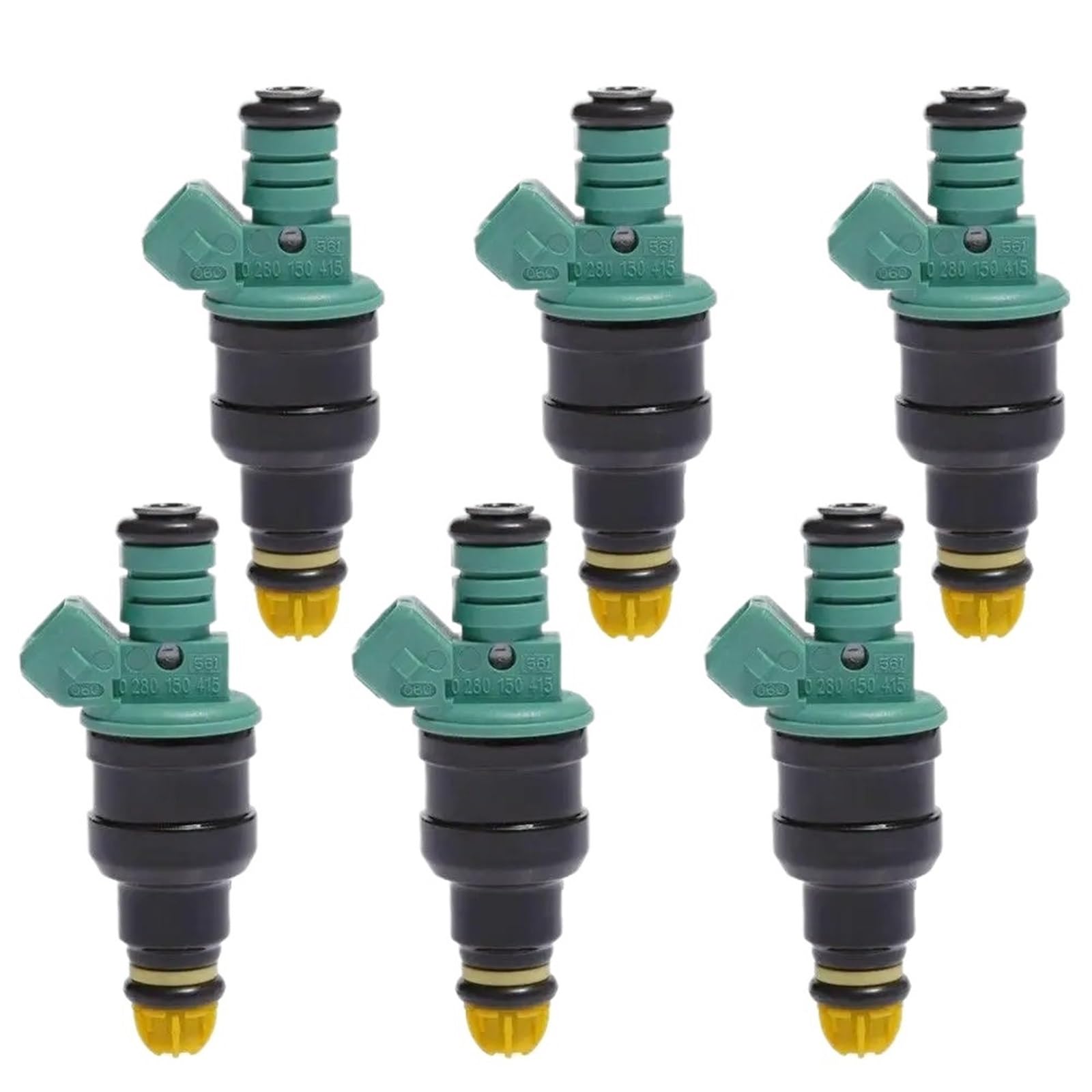 Injektor Düse Für 323i 325i 525i Für M3 Für Durchfluss Für Matched 2,5 L 3,0 L 6-teilige Einspritzdüsen 0280150415 FJ292 ﻿ Fuel Injector von PTLYE