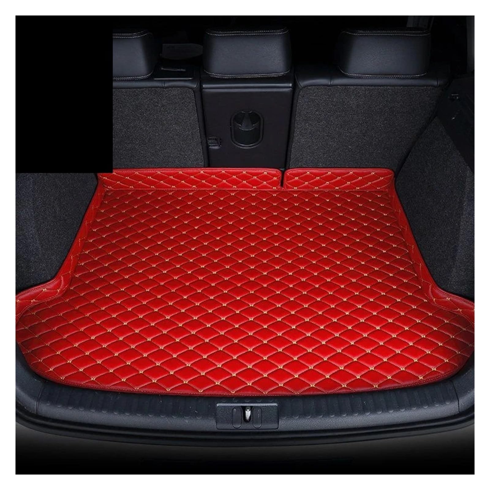 Kofferraummatten Auto Für 4 Serie Für Gran Für Coupe 2014-2019 Teppich Schwanz Cargo-Liner Stamm Boot Mat Pad Kofferraum Matte Kofferraum Schutzmatten(Red 1pcs) von PTLYE