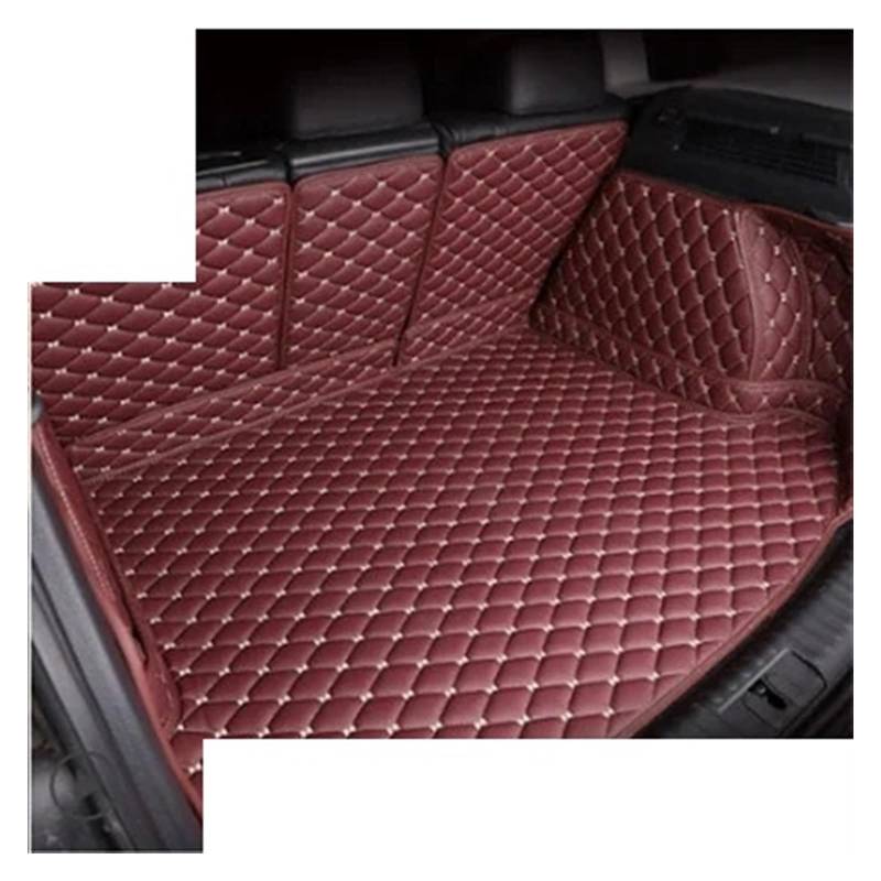 Kofferraummatten Auto Für Benz C Für Class Limousine W205 C180 200 220 250 260 2015-2020 Auto Zubehör Auto Innen Kofferraum Matte Kofferraum Schutzmatten(Wine red) von PTLYE