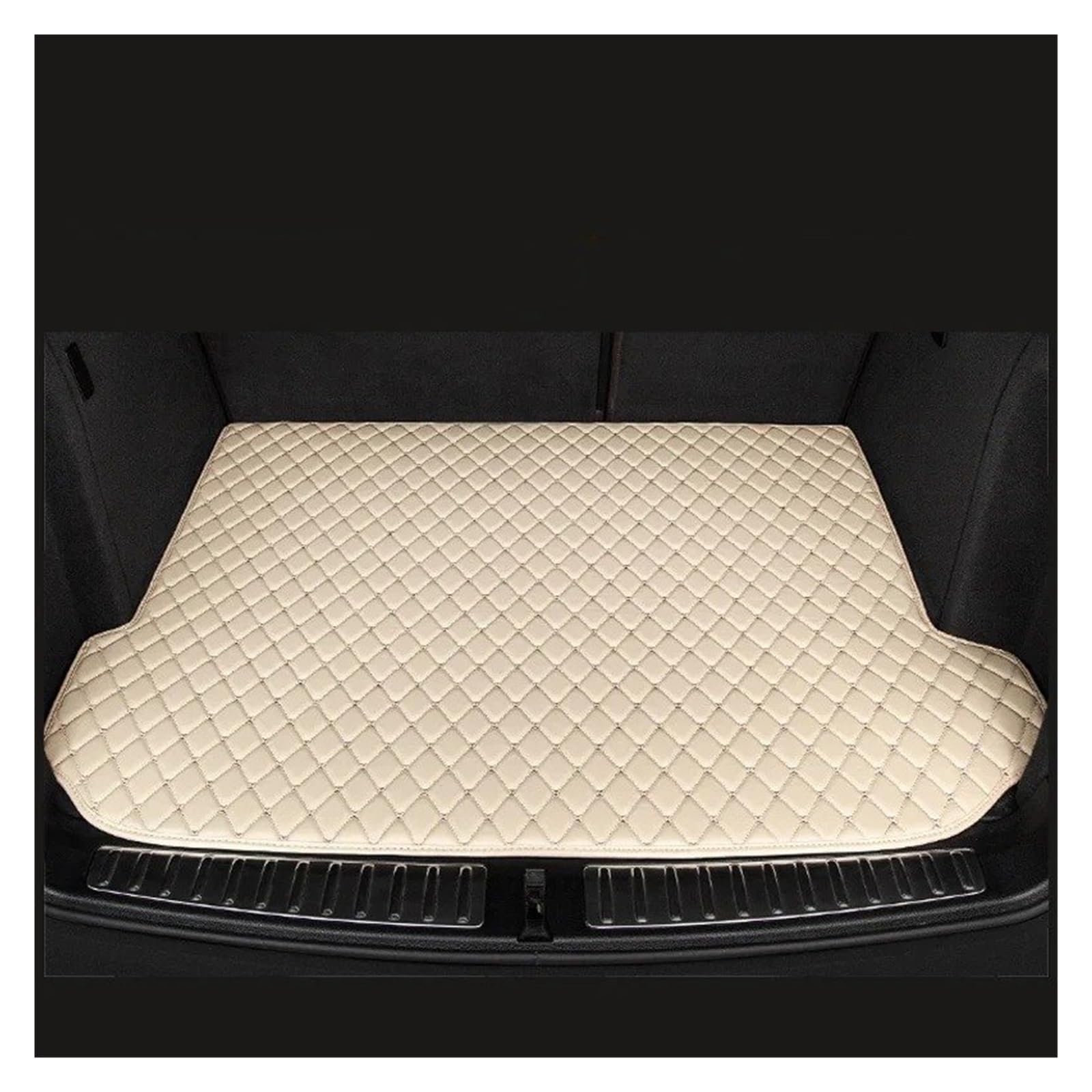 Kofferraummatten Auto Für Chevrolet Für Aveo Für Schrägheck 2011-2016 Stamm Liner Cargo Fuß Pads Produkte Teile Auto Stamm Matten Kofferraum Schutzmatten(Beige) von PTLYE