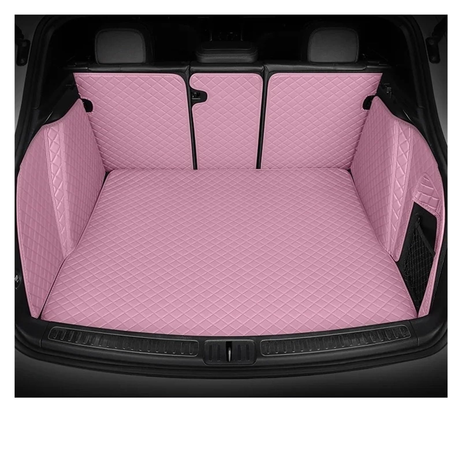 Kofferraummatten Auto Für Citroen Für C5 X 2021-2023 Auto Kofferraum Abdeckung Pad Cargo-Liner Innen Schutz Zubehör Auto Vollständige Abdeckung Stamm Matte Kofferraum Schutzmatten(All Inclusive Pink) von PTLYE