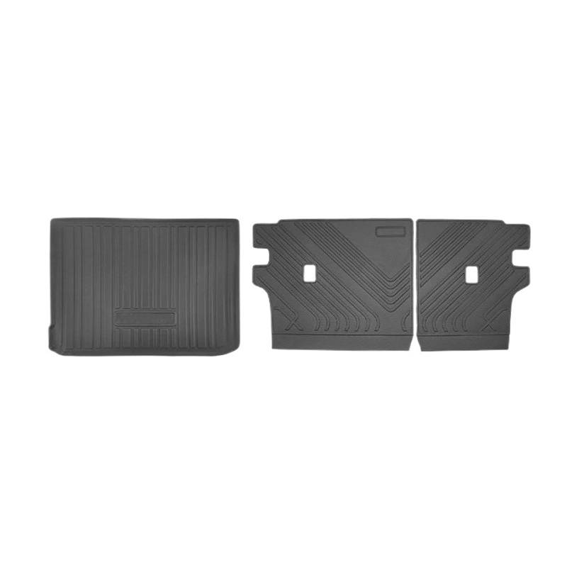 Kofferraummatten Auto Für Great Für Wall Für GWM Für Tank 300 2022-2025 Auto Zubehör Cargo Liner Specialized TPO Stamm Boden Matte Wasserdicht Langlebig Teppich Kofferraum Schutzmatten(3 PCS) von PTLYE