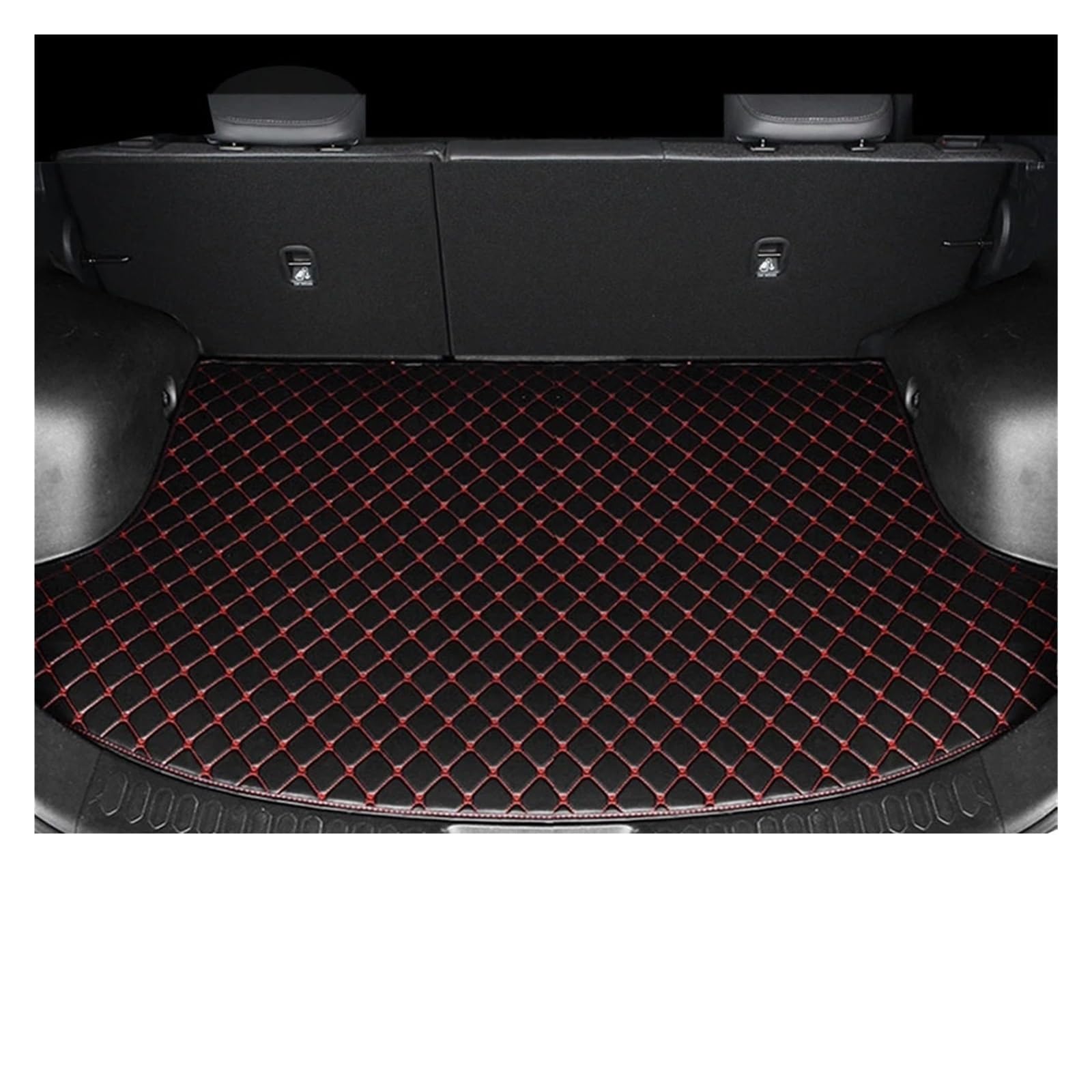 Kofferraummatten Auto Für Lexus RX270 RX350 RX330 2007 2008 2009 2010 2011 2012 2013 2014 2015 Auto Zubehör Cargo Liners Kofferraum Matten Kofferraum Schutzmatten(Black Red) von PTLYE