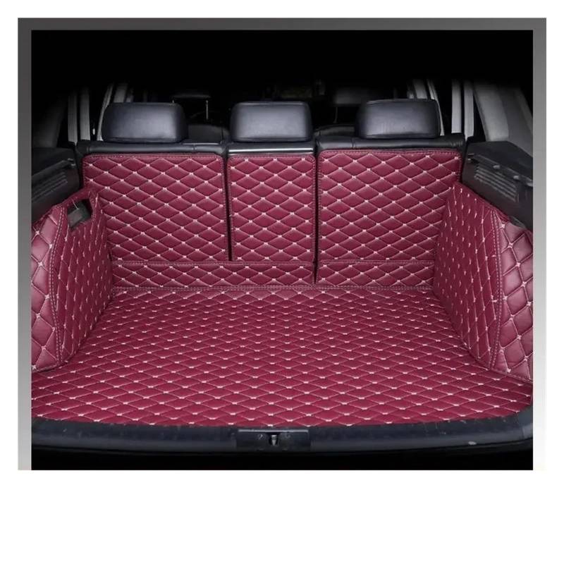 Kofferraummatten Auto Für Nissan Für Kicks 2017-2023 Hinten Cargo-Liner Schwanz Boot Tablett Gepäck Pad Teppich Auto Teile Kofferraum Matte Kofferraum Schutzmatten(Wine red) von PTLYE