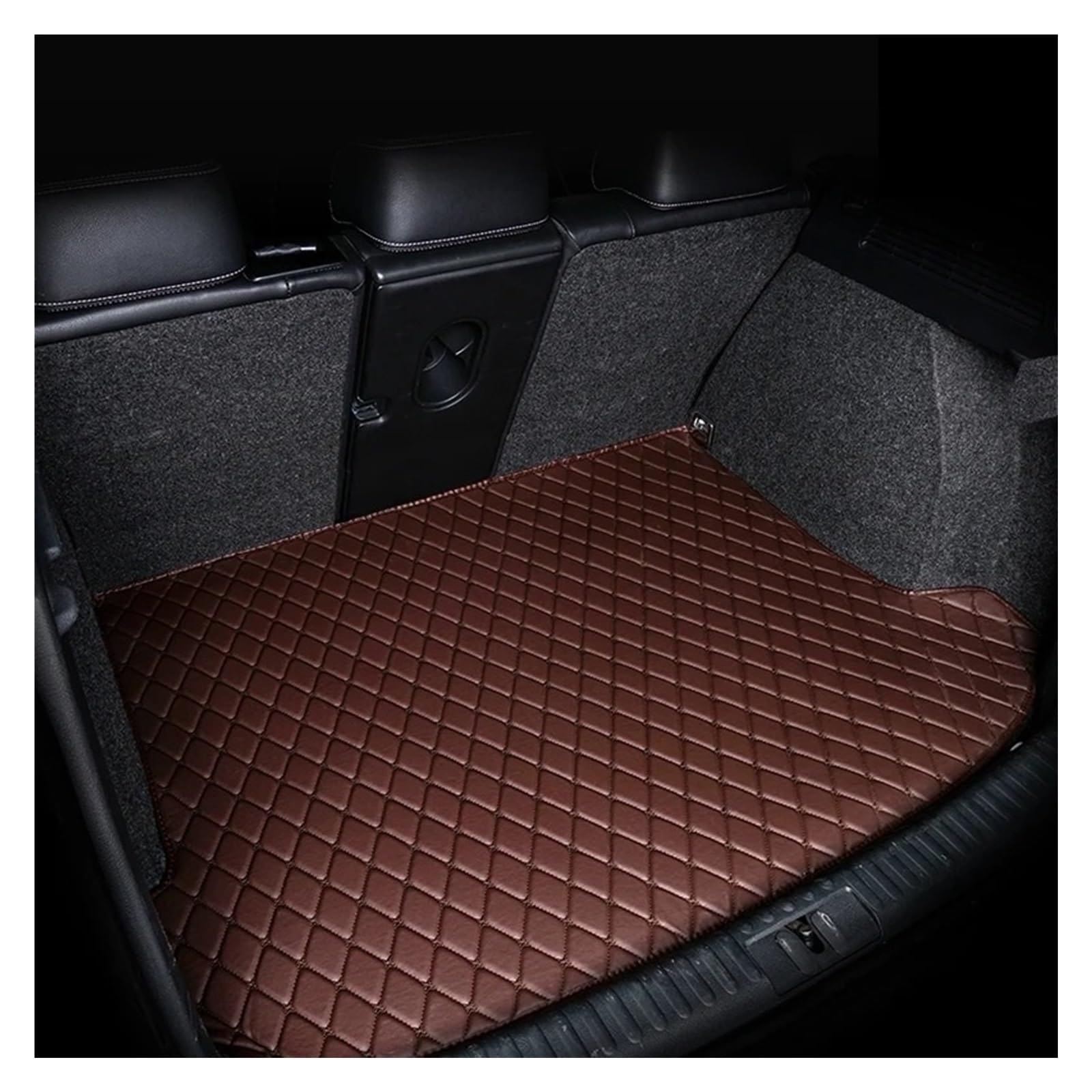 Kofferraummatten Auto Für Q3 2012 2013 2014 2015 2016 Cargo-Liner Teppich Innen Zubehör Abdeckung Kofferraum Matte Kofferraum Schutzmatten(E-Trunk mat) von PTLYE