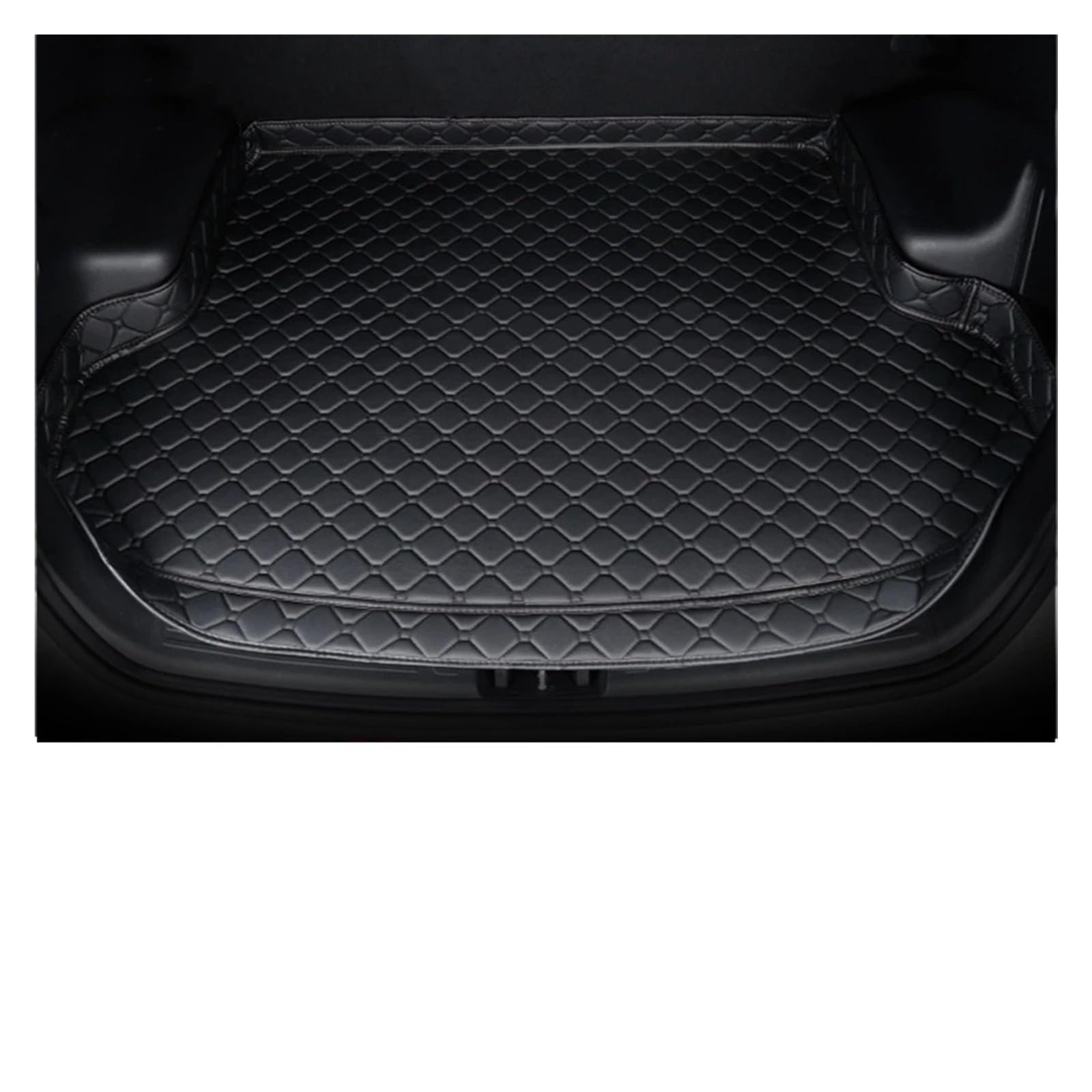 Kofferraummatten Auto Für VW Für Touareg 2011-2017 Schwanz Boot Gepäck Pad Hinten Cargo-Liner Innen Zubehör Hohe Seite Kofferraum Matte Kofferraum Schutzmatten von PTLYE