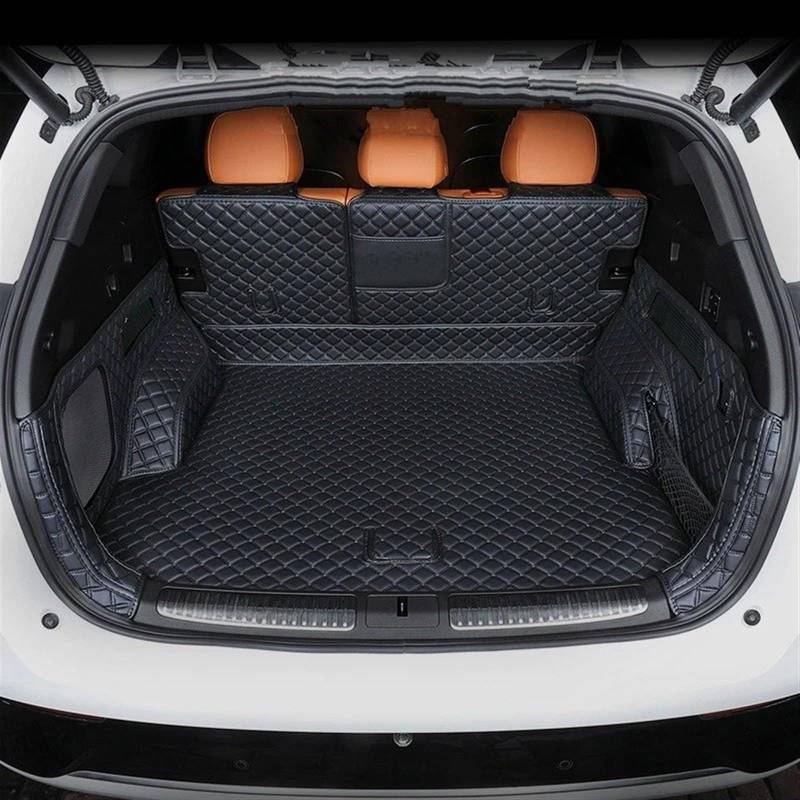 Kofferraummatten Auto Für XPENG G9 2023 2024 Auto Stamm Matten Hinten Für Cargo-Liner Schutz Fußmatten Anti-schmutzig Fußballen Teppich Abdeckung Pads Kofferraum Schutzmatten(Trunk Mat Black) von PTLYE