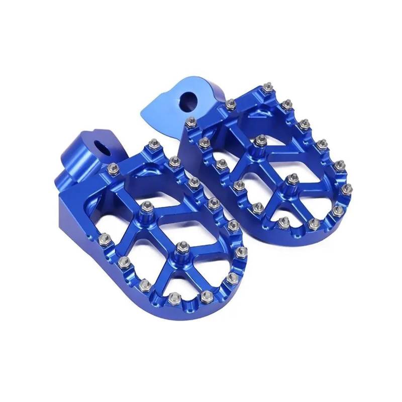 Moto Fußrasten Für YZ 65 Für YZ85 YZ125 YZ250FX Für WR400F Für WR426F Für WR450F 1997-2021 Motorrad Blau CNC Fußrasten Pedal Fußrasten Motorrad von PTLYE