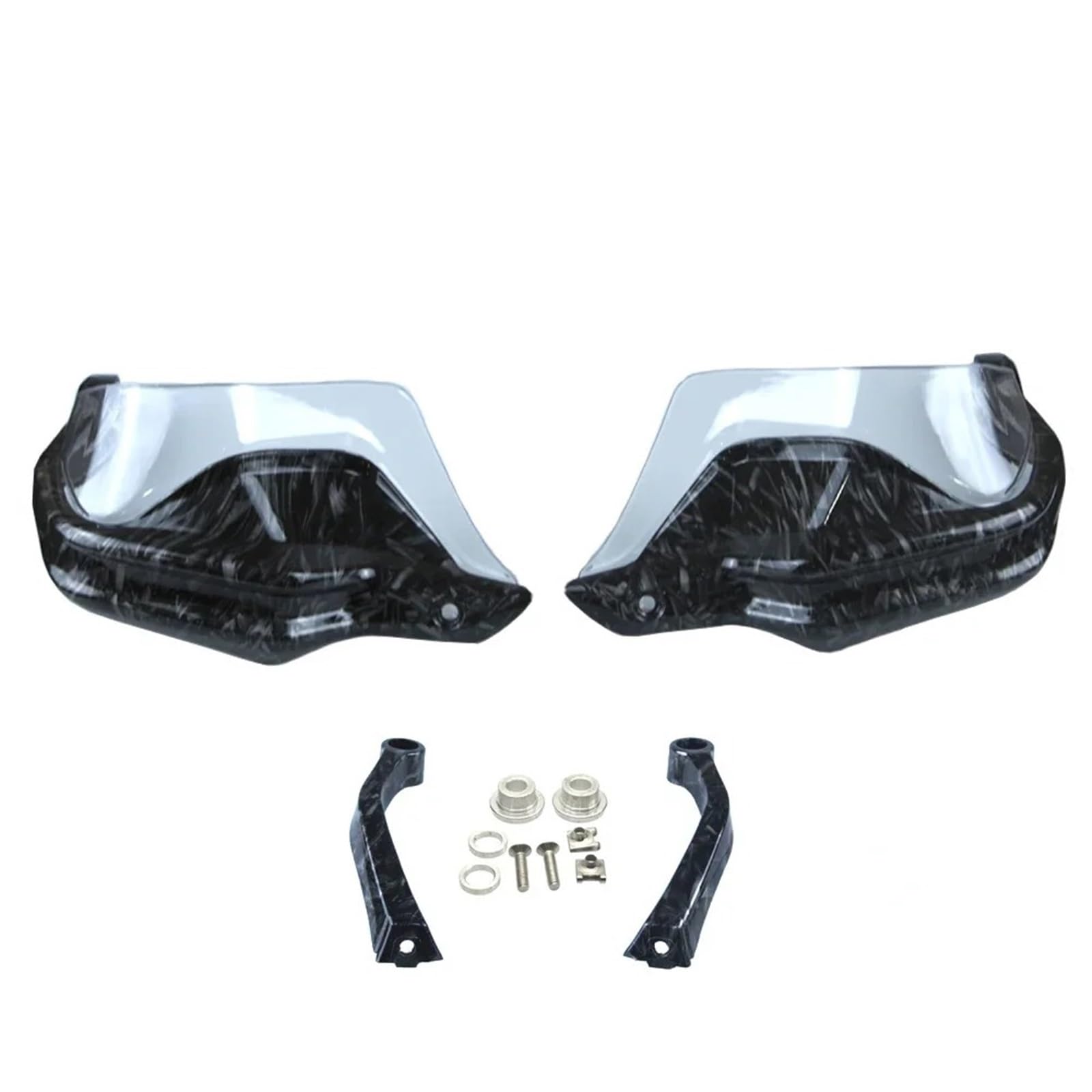 Motorrad-Lenkerhandschützer Für VOGE Für DS525X Für Valico 525 Für 525DSX DS 525X 2023-2024 Lenkerhandprotektoren Schild Motorradzubehör Handschutz Handprotektoren Motorrad(Carbon Look-White) von PTLYE