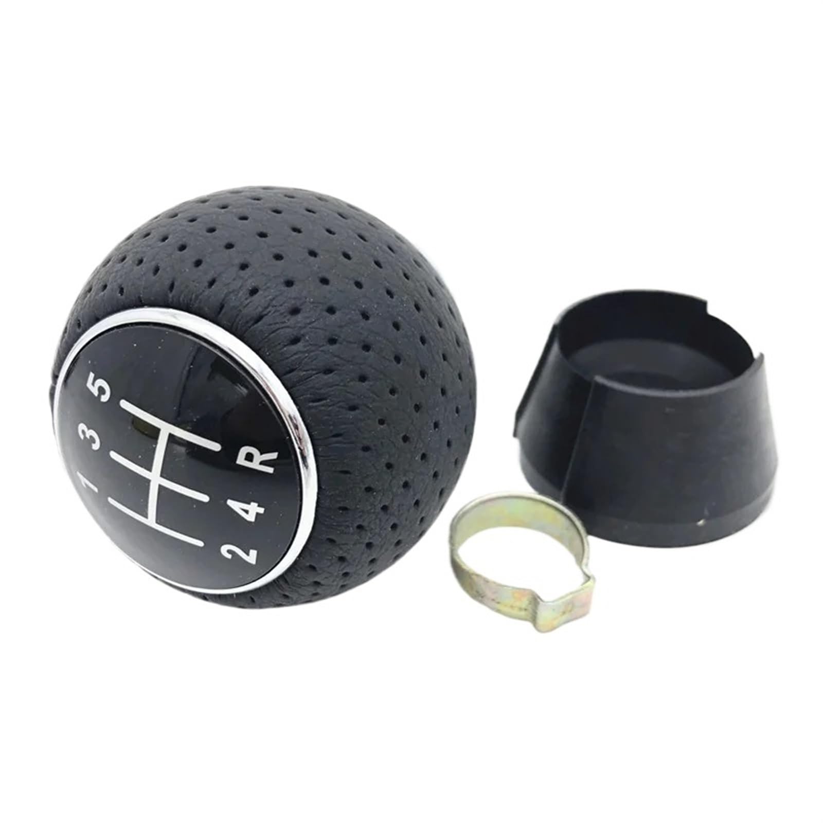 Schaltknauf Für A3 S3 8L 1.6L 2001 2002 2003 12mm / 23mm Handgeschwindigkeits Schaltknaufhebel Schalthebelmanschette Kofferraumabdeckung Gehäusekragen Gear Shift Knob(12345Rknob 12mm) von PTLYE