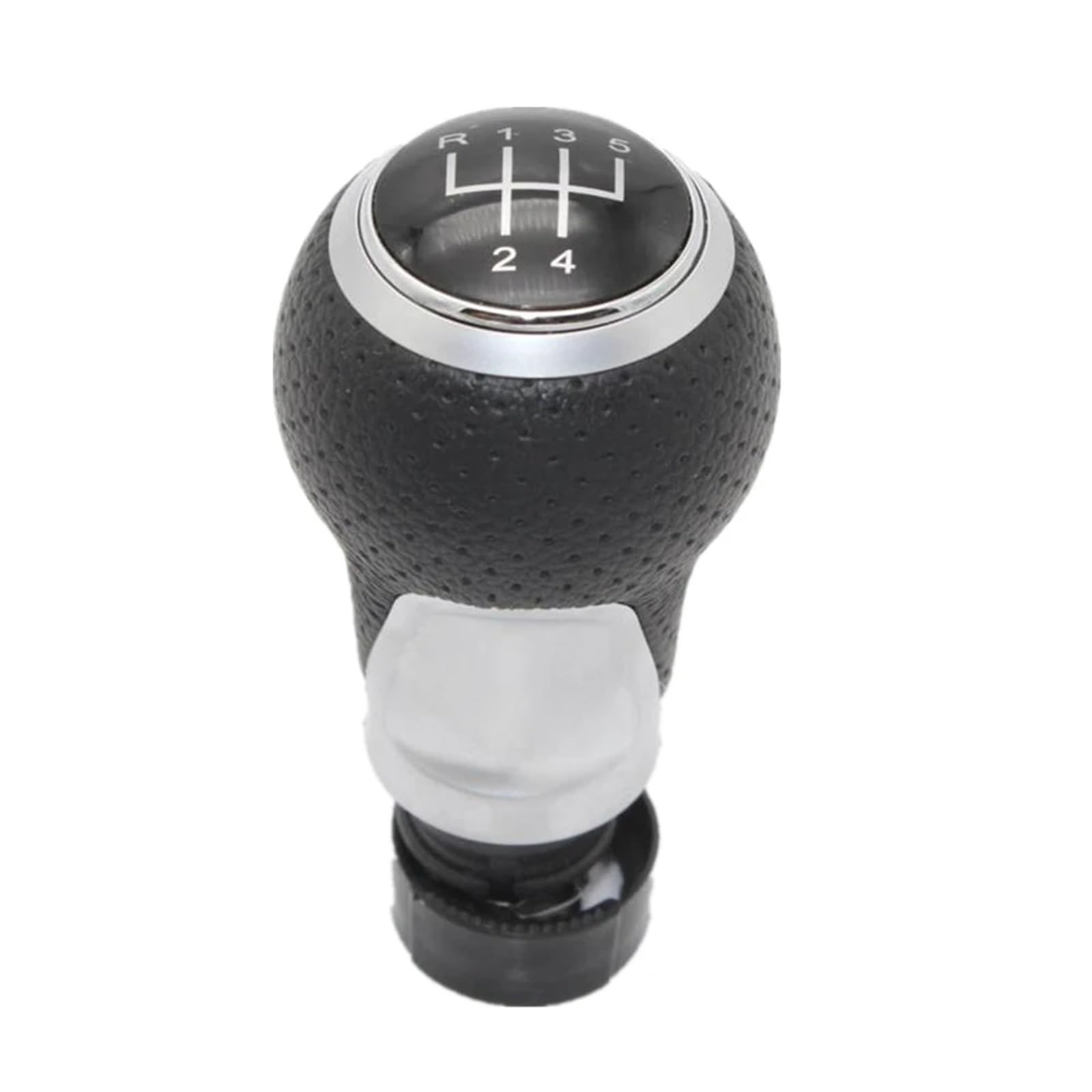 Schaltknauf Für A6 C6 2004 2005 2006 2007 2008 2009 2010 2011 2012 5/6 Gang Schaltknauf Mit PU Lederknopf Gear Shift Knob(5 Speed knob1) von PTLYE