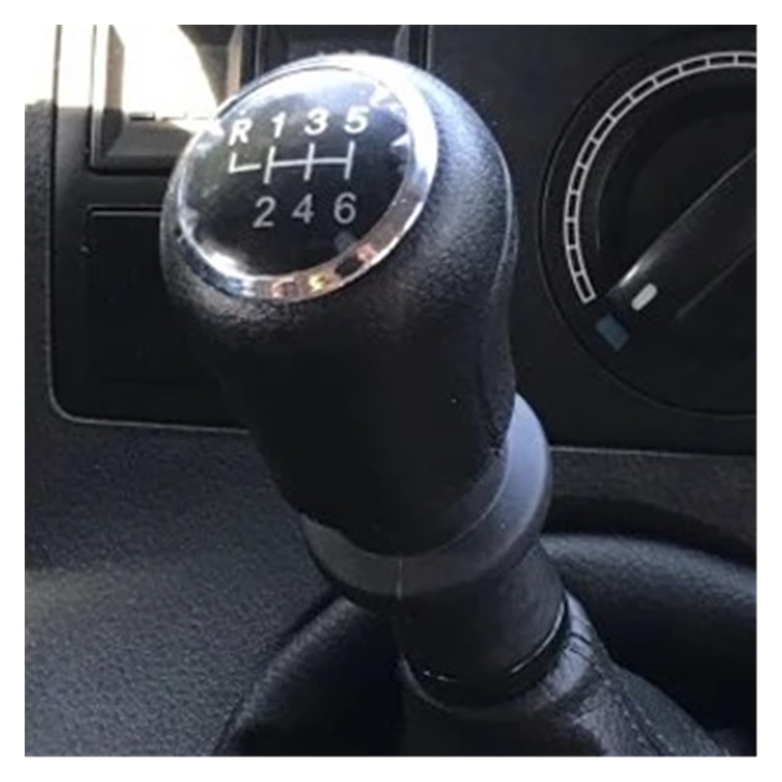 Schaltknauf Für VW Für Transporter T5 T5.1 Gp 2003-2011 T6 Auto Schaltknauf Schalthebel Leder Gamasche Boot Abdeckung Kragen Gear Shift Knob(6Speed-Boot) von PTLYE