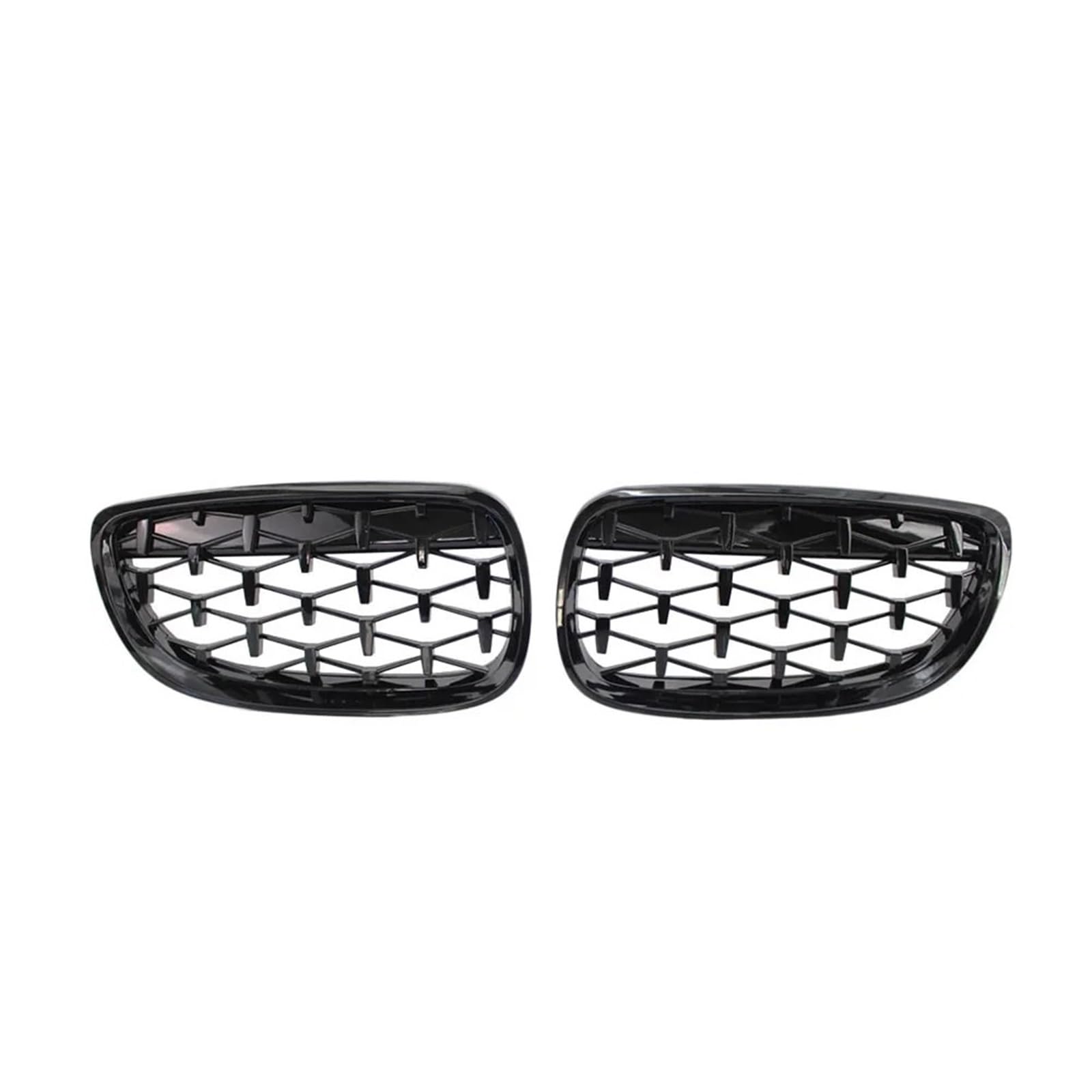 Zentralgrill Vorne Für 3 Für Serie E92 E93 Für Coupe 2006-2010 Chrom Glanz Schwarz Außenzubehör Fronthaube Nierengitter Diamond Meteor Grill Nieren Kühlergrill(Black) von PTLYE