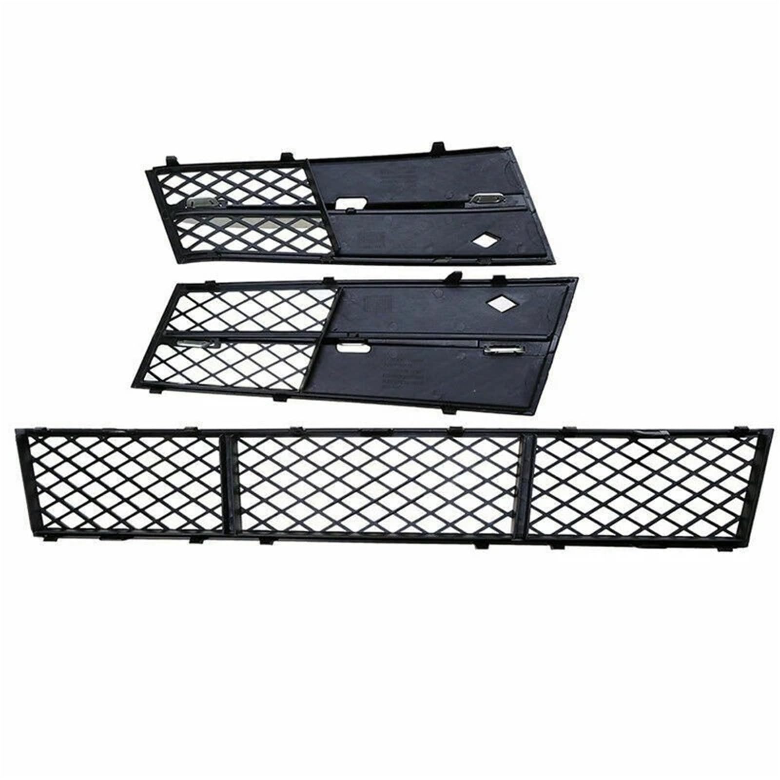 Zentralgrill Vorne Für 5 Series F10 F11 2010–2013 51117200699 51117200700 51117285950 Auto-Frontstoßstangen-Untergrill-Set Mitte Links Rechts Nieren Kühlergrill von PTLYE