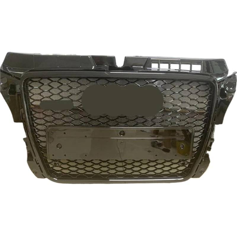 Zentralgrill Vorne Für A3 S3 Für S-Line 8P 2009-2012 Front Stoßstange Motor Schutz Grills Auto Zubehör Nieren Kühlergrill(Black) von PTLYE