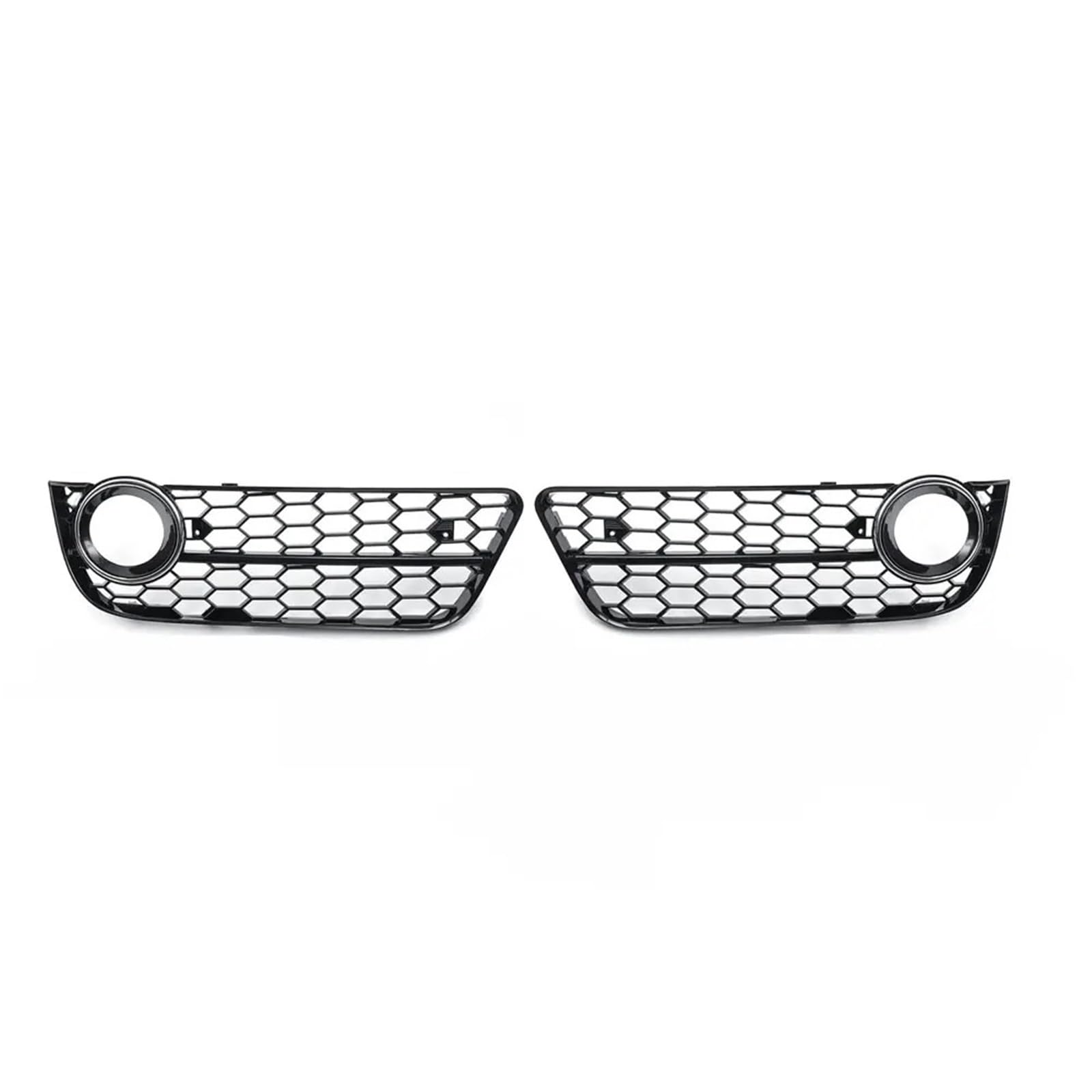 Zentralgrill Vorne Für A5 Für Coupe Für Sportback 2008-2011 Für Cabriolet 2010-2011 Auto Front Stoßstange Nebel Licht Lampe Grille Grill Abdeckung Mesh Honeycomb Hex Nieren Kühlergrill(Chrome) von PTLYE