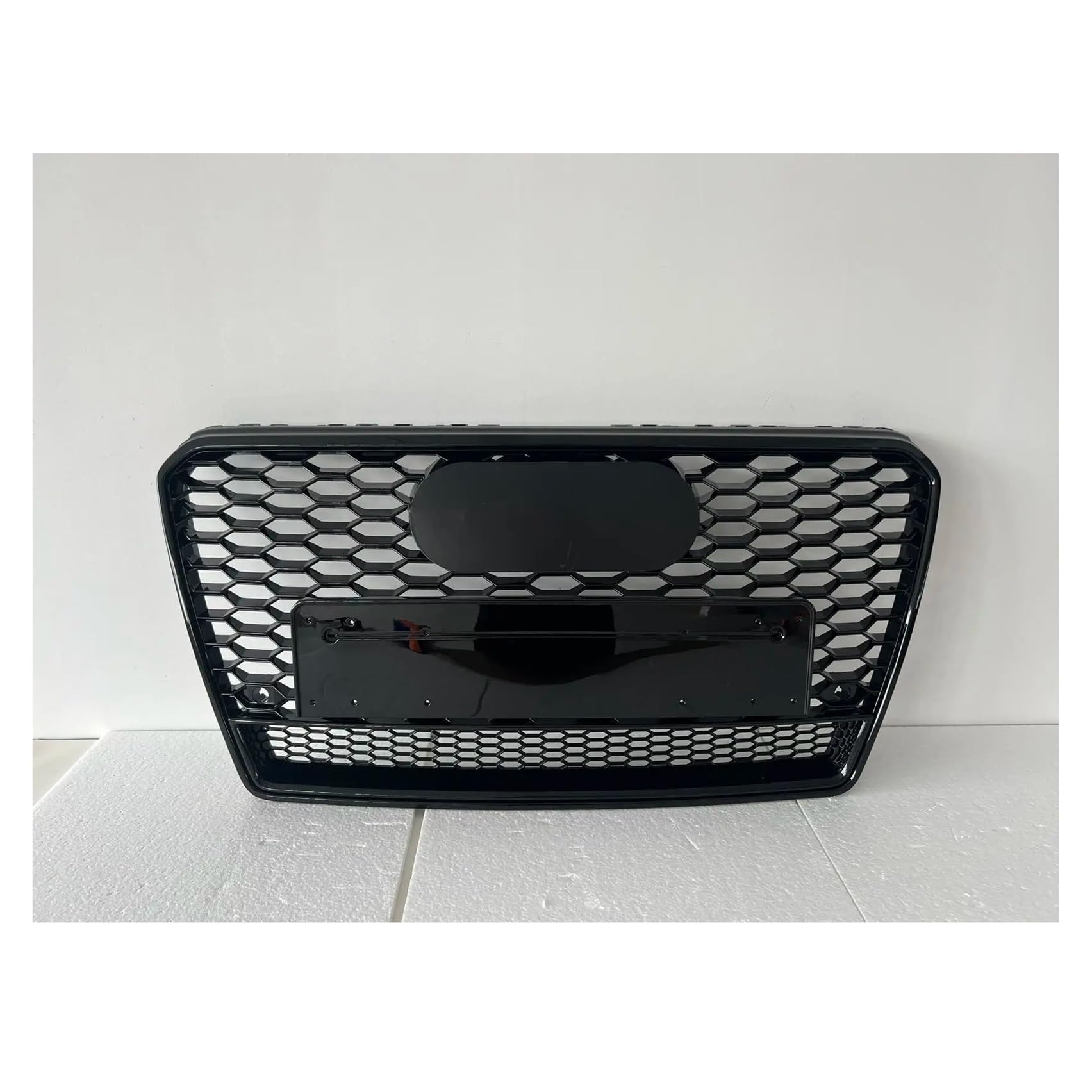 Zentralgrill Vorne Für A7 S7 2010 2011 2012 2013 2014 2015 Für RS7 Stil Auto Vorderen Stoßfänger Grille Center Panel Oberen Schwarz Grill Nieren Kühlergrill(Black Emblem) von PTLYE