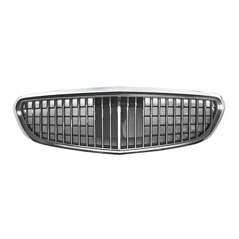 Zentralgrill Vorne Für Benz Für C-Klasse W205 Für Maybach 2015-2021 Kühlergrill Vorne Doppelte Nierenhaube Glänzend Schwarz Kühlergrille Nieren Kühlergrill von PTLYE