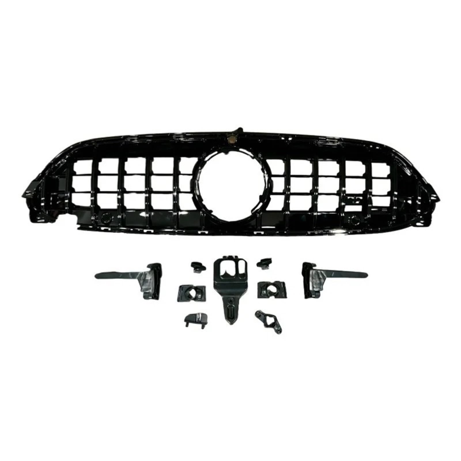 Zentralgrill Vorne Für Benz Für CLE Für Klasse X236 Für AMG Tuning 2024 ABS Auto Zubehör Styling W236 GT Gitter Frontschürze Grille Mesh Grill Nieren Kühlergrill(Black) von PTLYE