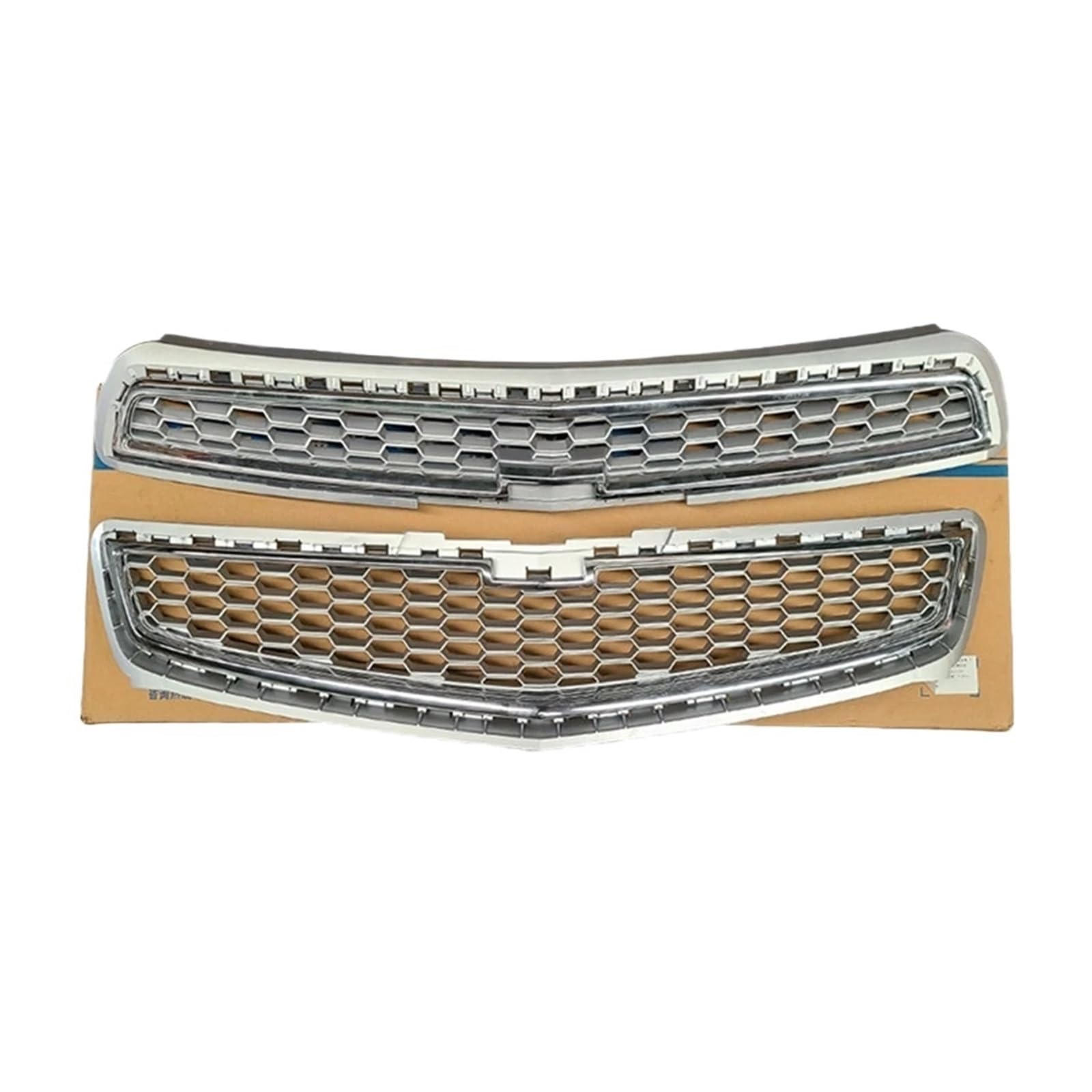 Zentralgrill Vorne Für Chevrolet Für Malibu 2012-2014 Center Modified Air Intake Grille Gesicht Maske Auto Zubehör Front Stoßstange Grill Nieren Kühlergrill von PTLYE