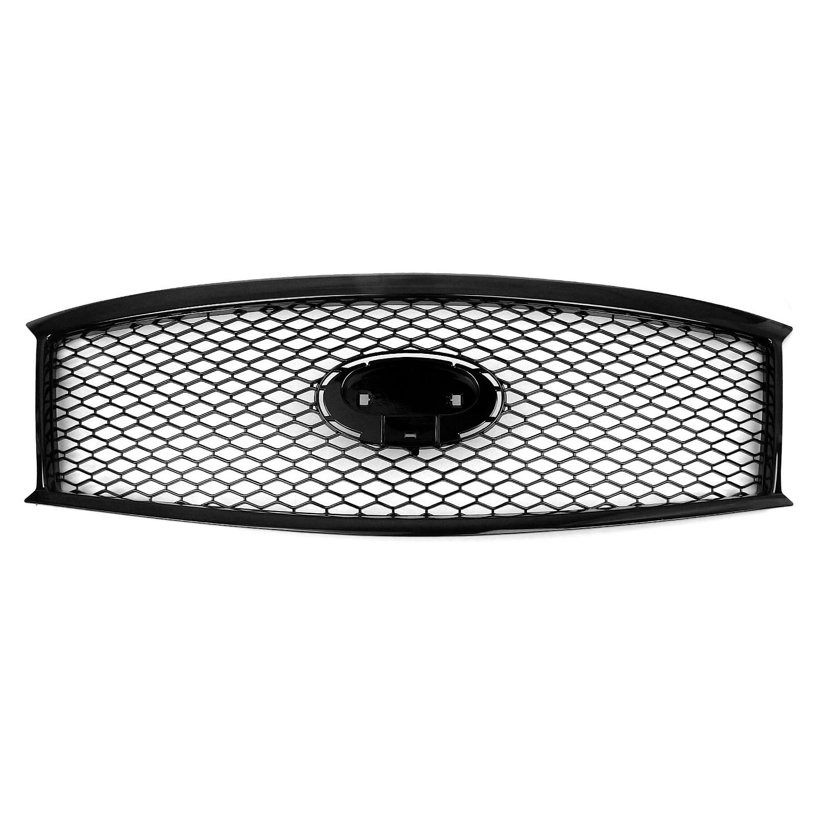 Zentralgrill Vorne Für Infiniti M37 M56 2011-2013 Q70 2014-2015 Auto Racing Grills Front Grille Oberen Stoßstange Mesh Nieren Kühlergrill(Gloss Black) von PTLYE