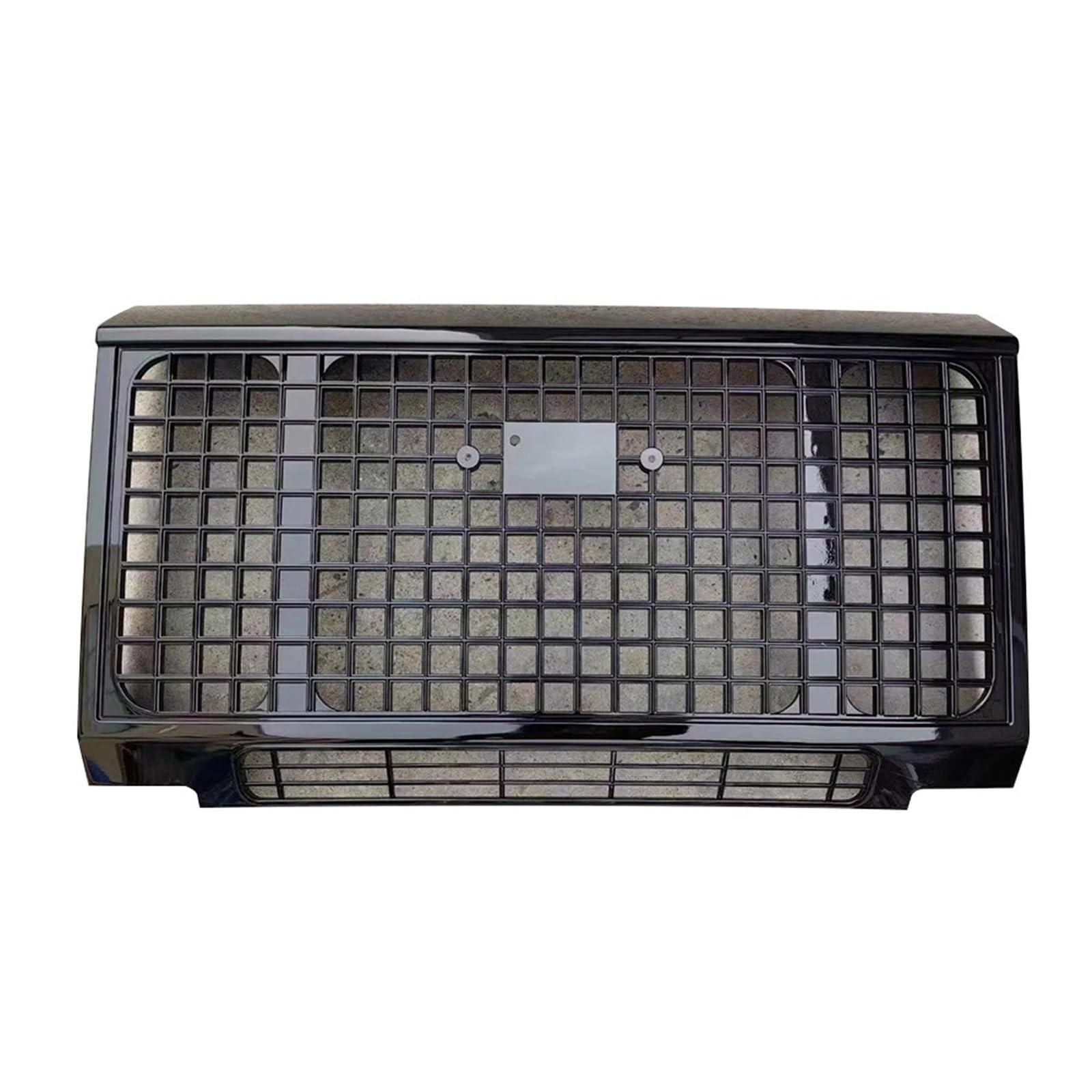 Zentralgrill Vorne Für Land Für Rover Für Defender 90 110 Auto Zubehör Upgrade Stil Grills Auto Vorderen Stoßfänger Grille Für ABS Mesh Grill Nieren Kühlergrill(Style 1 Black) von PTLYE