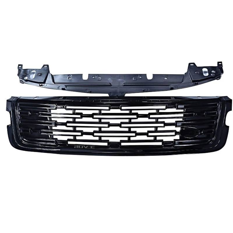 Zentralgrill Vorne Für Land Für Rover Für Range Für Rover Für Velar L560 2017-2024 LR092628 Frontgrill Racing Grills Oberen Stoßstange Haube Mesh Grid Grill Nieren Kühlergrill(A) von PTLYE