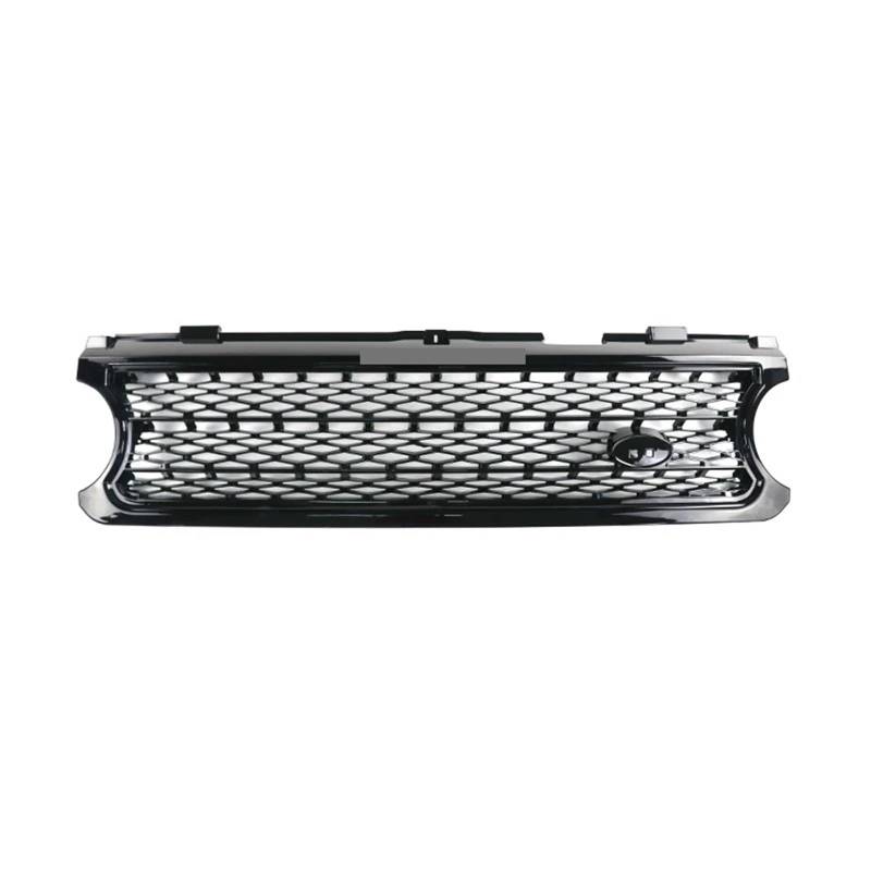 Zentralgrill Vorne Für Land Für Rover Für Range Für Rover Für Vogue 2006-2009 L322 4,2 Auto Außen Zubehör Auto Vorderen Stoßfänger Für ABS Grille Nieren Kühlergrill(Black) von PTLYE