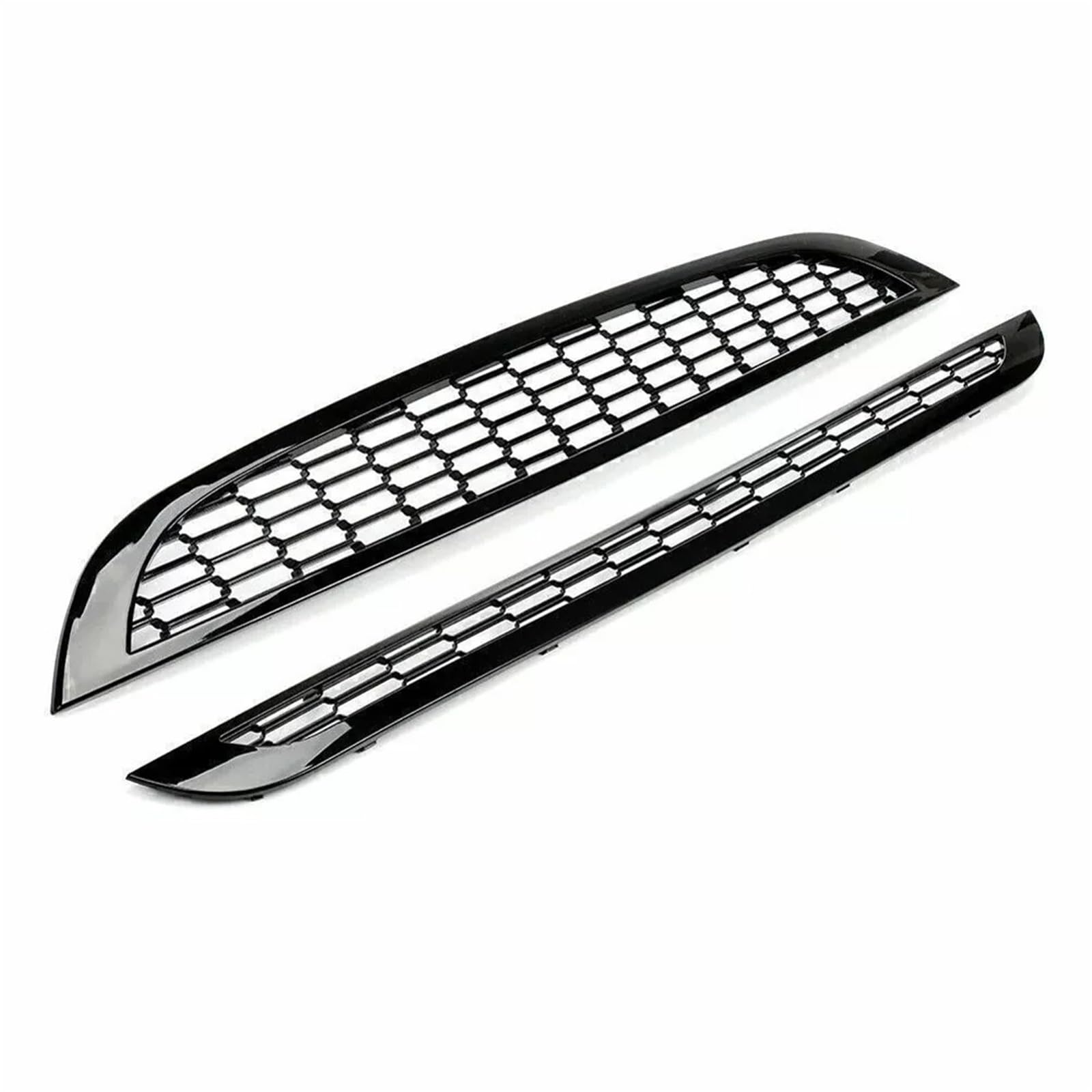 Zentralgrill Vorne Für Mini Für One Für Cooper R50 R52 R53 Ersetzt 51137026202 51137133847 2PCS Frontschürze Oberen + Unteren Kühlergrill MontageKompatibel Nieren Kühlergrill von PTLYE