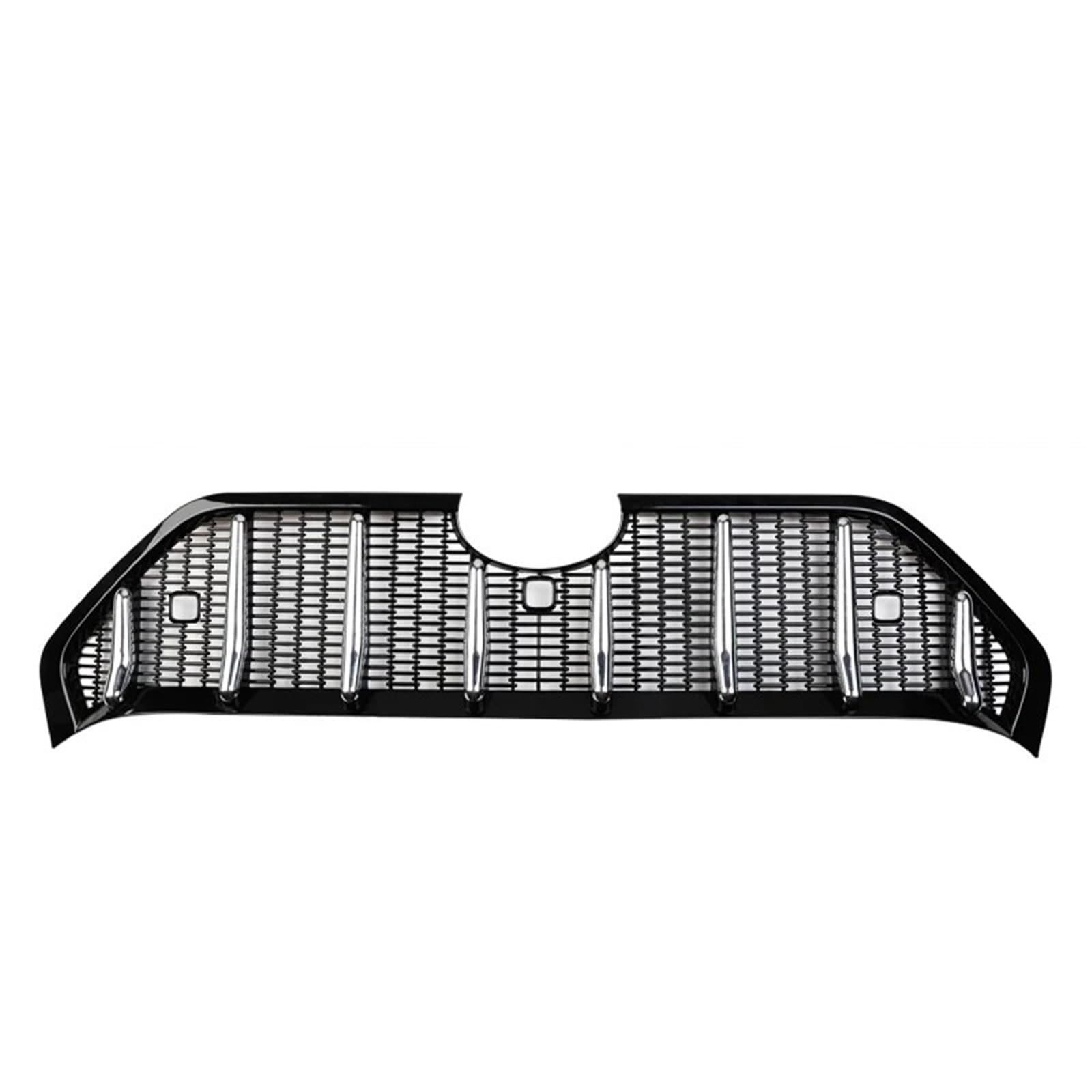 Zentralgrill Vorne Für Toyota Für RAV4 2019 2020 2021 5th China Open Refitted Martha Black Knight Mesh Grille Vorne Mitte Grill Dekoration Zubehör Nieren Kühlergrill(with Radar Hole) von PTLYE