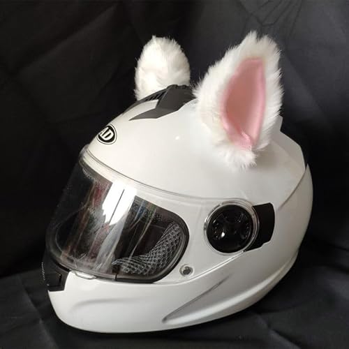 PTNKUIIY Motorrad Helm-Ohren,Helm-Accessoires Katzenohren für Helm Niedlich Motorrad Katzenohren Dekoration Ski-Ohren Plüsch Katzenohrform Helm Dekoration für Skihelm, Motorradhelm, Fahrradhelm von PTNKUIIY