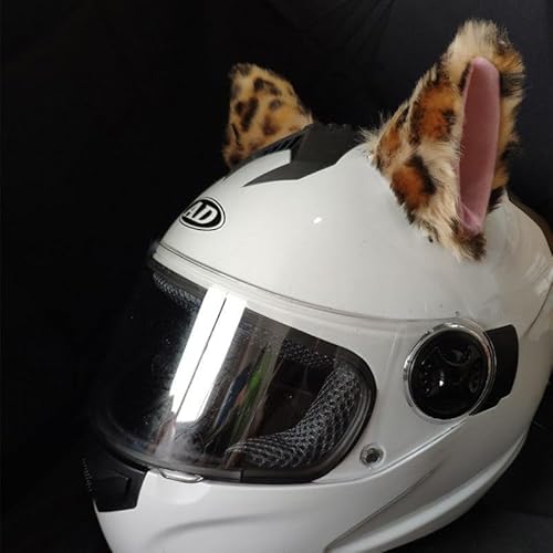 PTNKUIIY Motorrad Helm-Ohren,Helm-Accessoires Katzenohren für Helm Niedlich Motorrad Katzenohren Dekoration Ski-Ohren Plüsch Katzenohrform Helm Dekoration für Skihelm, Motorradhelm, Fahrradhelm von PTNKUIIY