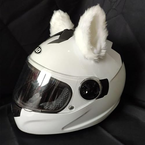 PTNKUIIY Motorrad Helm-Ohren,Helm-Accessoires Katzenohren für Helm Niedlich Motorrad Katzenohren Dekoration Ski-Ohren Plüsch Katzenohrform Helm Dekoration für Skihelm, Motorradhelm, Fahrradhelm von PTNKUIIY