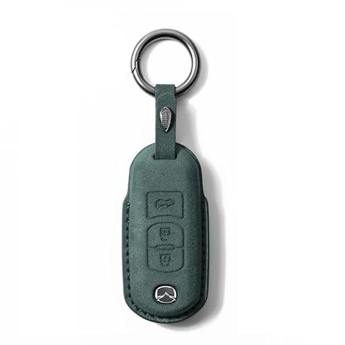 Autoschlüssel Hülle für Mazda 3 Axela CX4 CX5 CX30 Atenza 2 CX8, Staubdicht Gute Qualität Autoschlüsselgehäuse, Verschleißfest Auto Schlüssel Schutzhülle Schlüsselbox Cover,A Green von PUBIBD