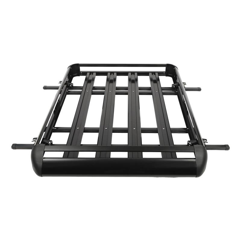 PUDLOR Universal Dachgepäckträger Dachgepäckträger und Kofferraum 160cm Schwarz Dachkorbgepäckträger 150lb Aluminium Korbgepäckträger von PUDLOR