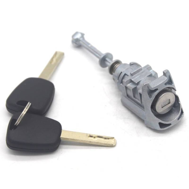 PULJIM Front Links Türschloss Zylinderfass mit 2 Keys Fit for Peugeot 407 Fit for Citroen C4 2004-2011 Picasso 2006-2008 Auto-Schließzylinder mit Schlüssel von PULJIM