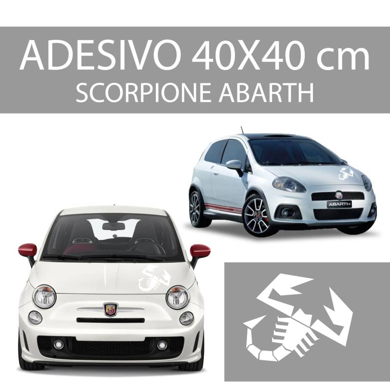 Aufkleber Abarth 40 x 40 cm für 500 Tuning-Punkt Evo Wappen von PUMU