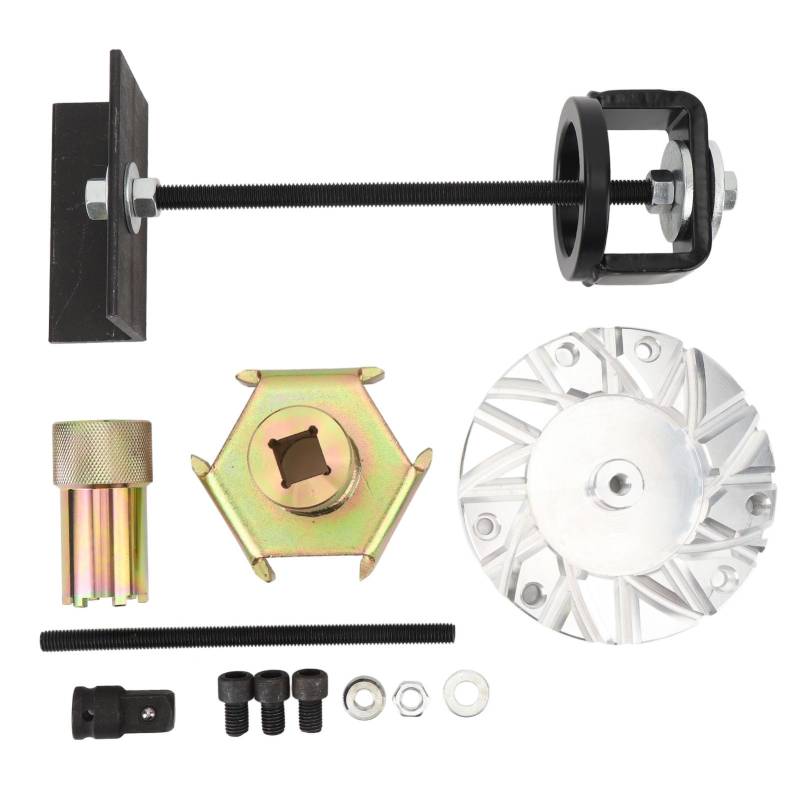 Komplettes Satz von Primär- und Sekundärkupplungen und Servicetools Kit, Kohlenstoffstahl -Fixierplatten -Werkzeugkit, Geeignet für RZR 900 1000 Turbo von PUNELE