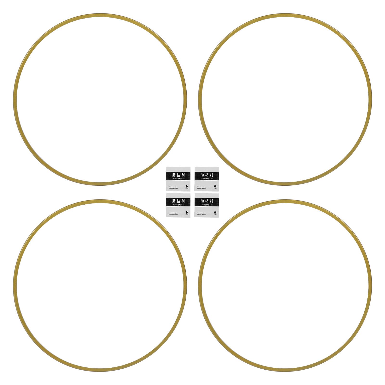 Universeller Aluminiumlegierung Randschutzschutz, Selbstklebender 19 -Zoll (Gold) von PUNELE